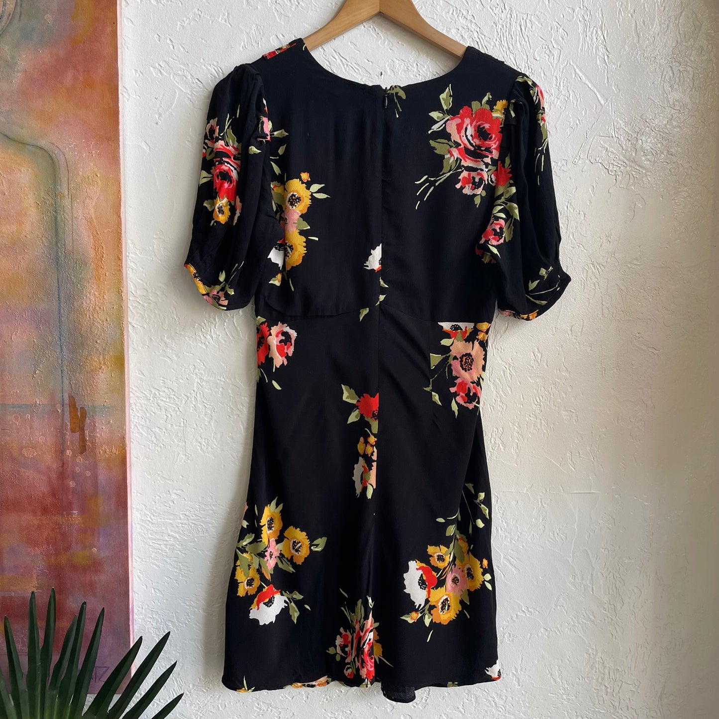 Free People Neon Garden Mini Dress | Size 4