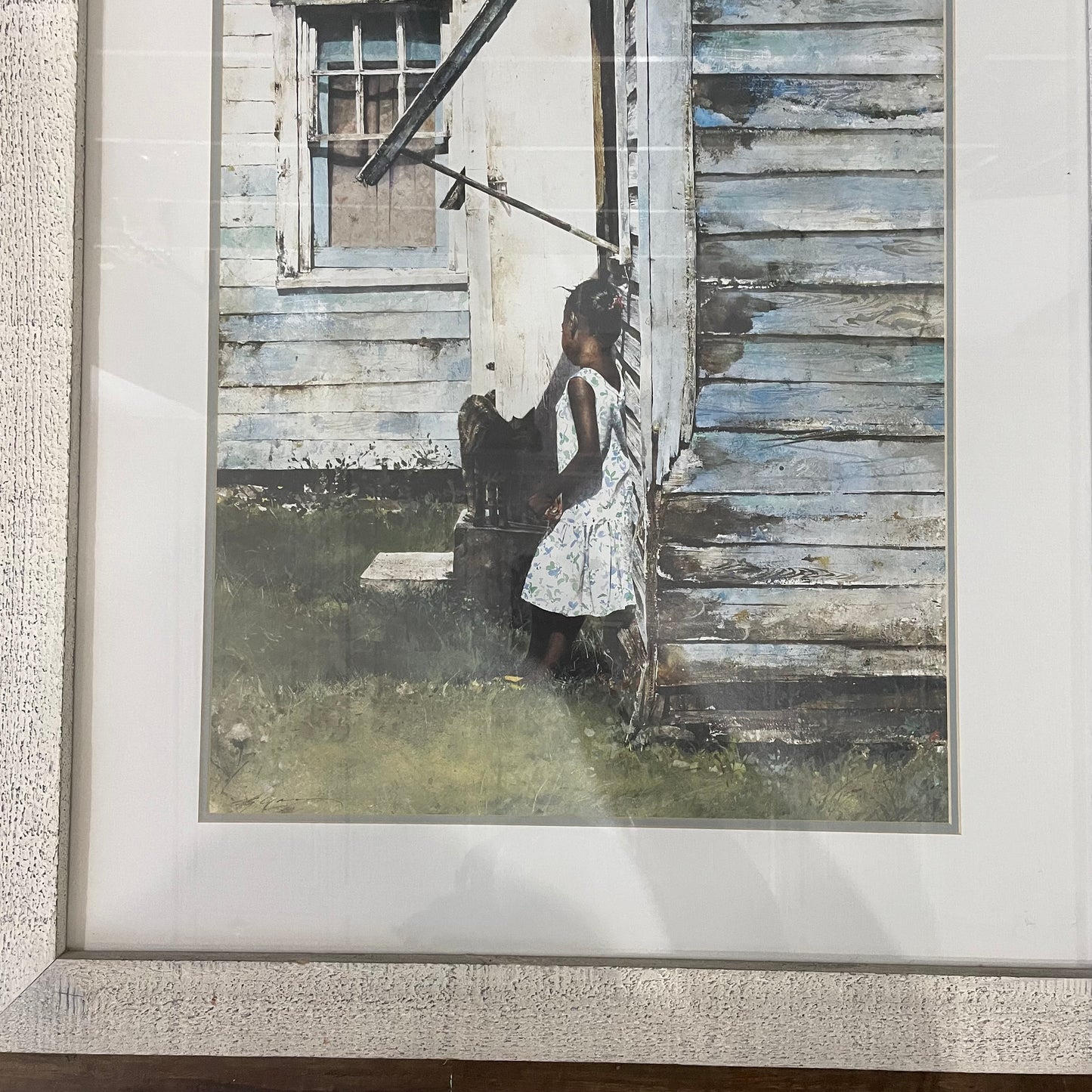 Stephen Scott Young "Her Cat" 1992 Framed Giclée 32 x 26