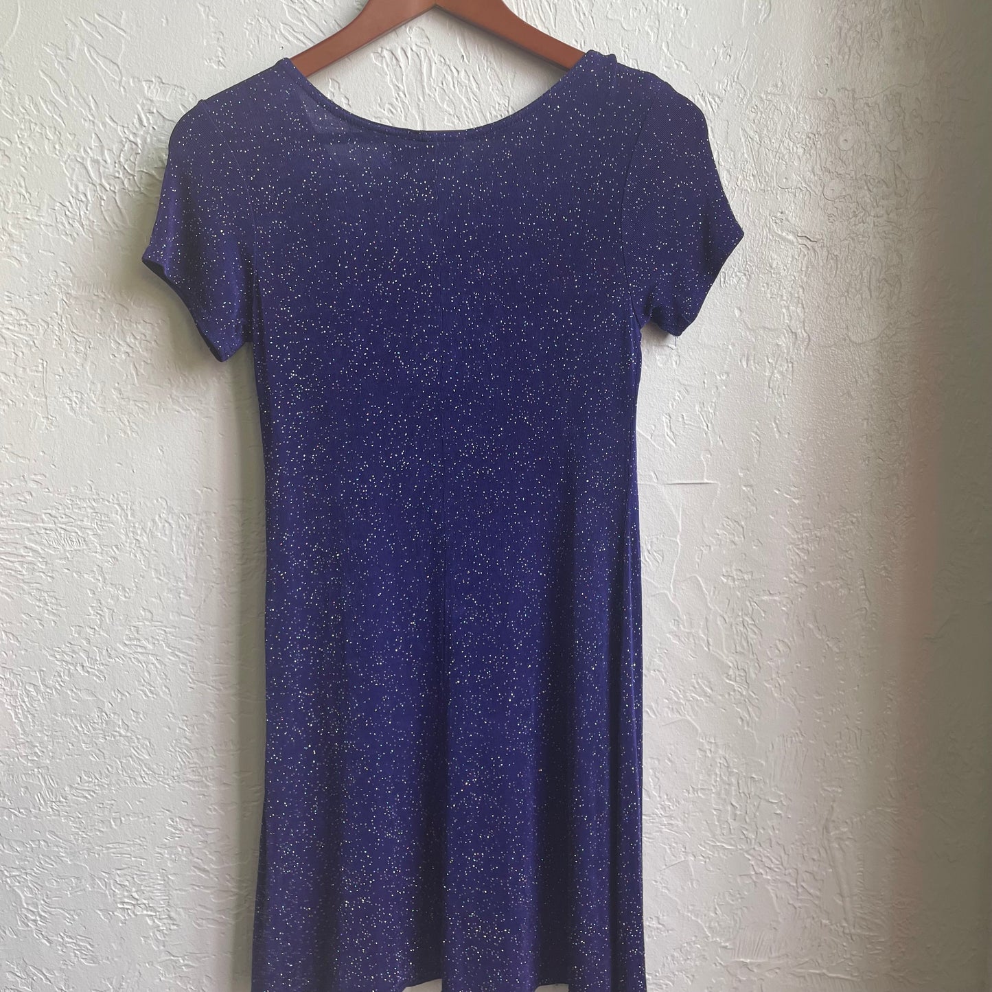 90’s Purple Rhinestone Midi Dress | Large