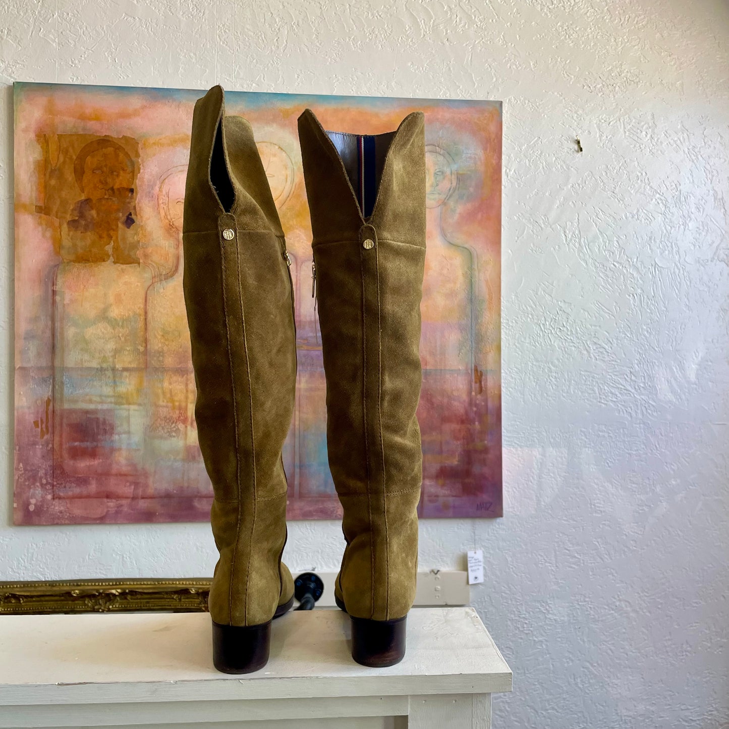Tommy Hilfiger Vintage Dark Tan Boots | Size 9