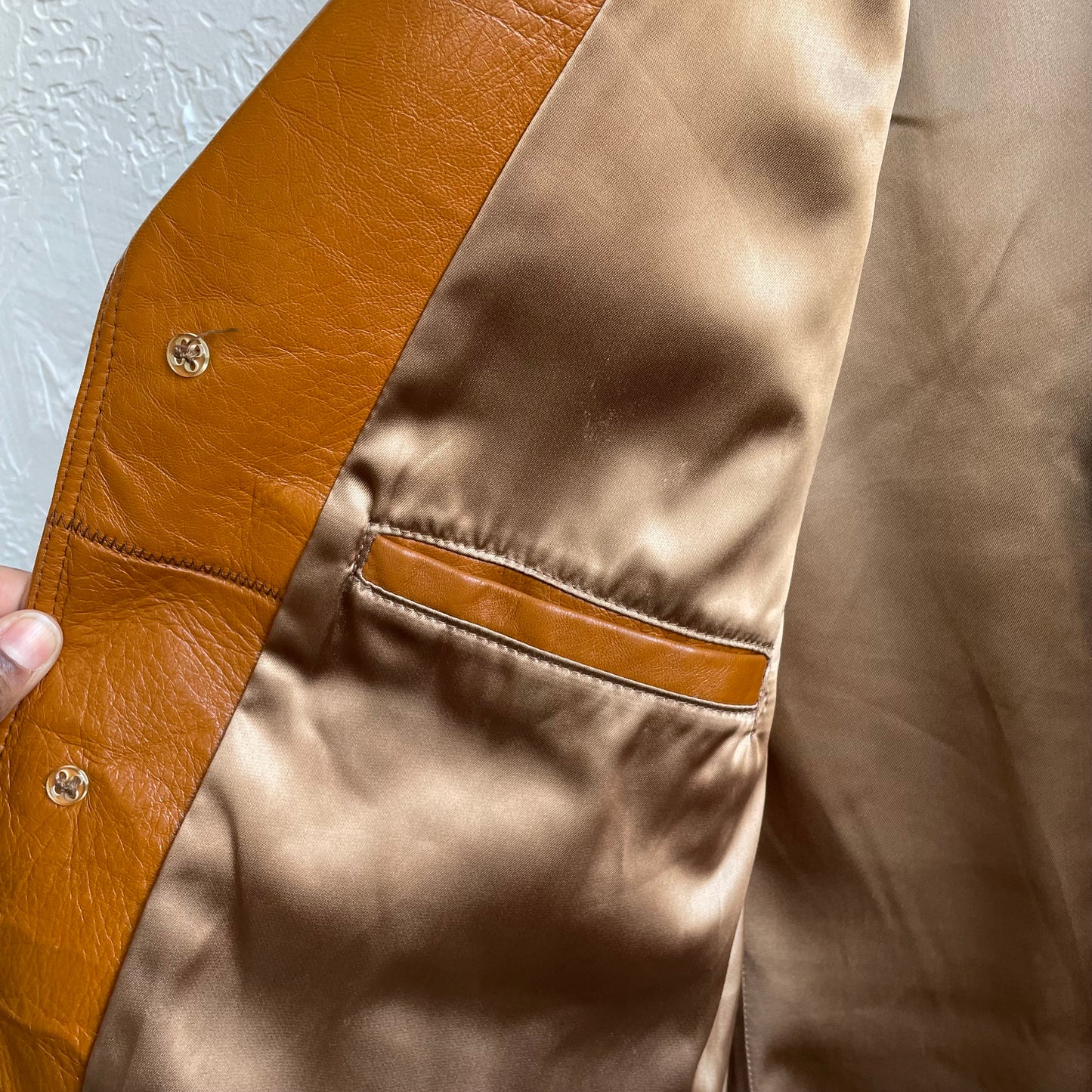 1970s Stetson Western Leather Jacket | Size 42/Large
