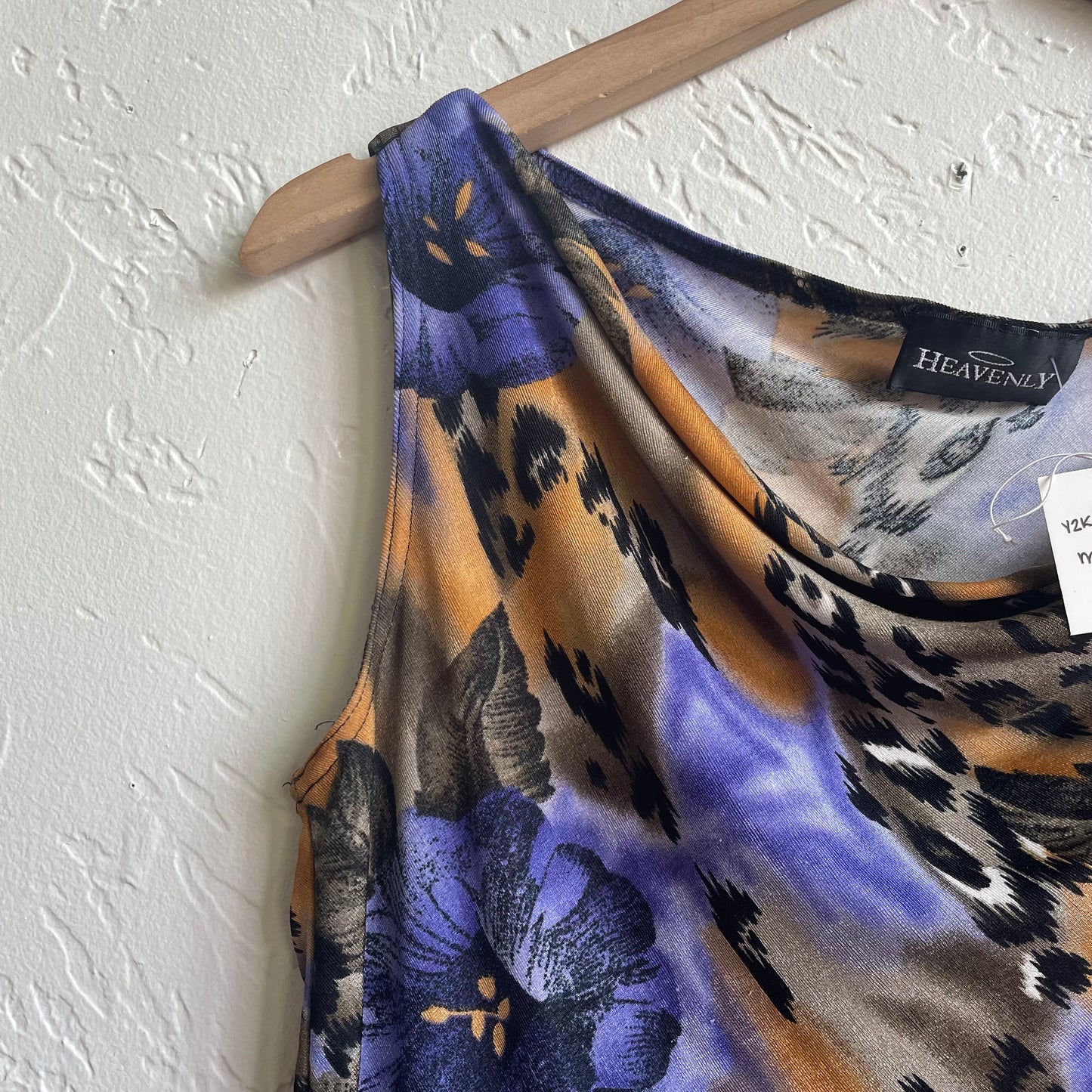 Cowl Neck Floral Tank Top