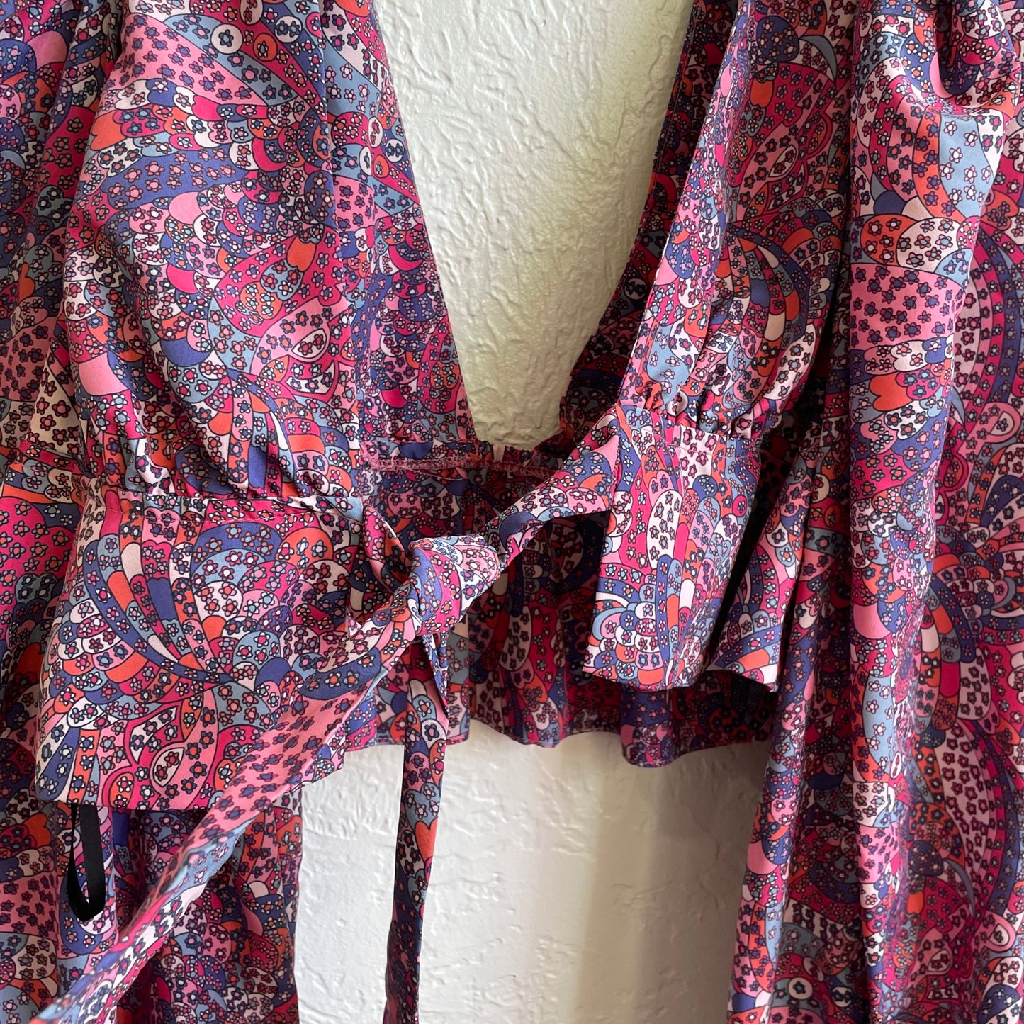 Multi Color Cropped Shirt | Medium