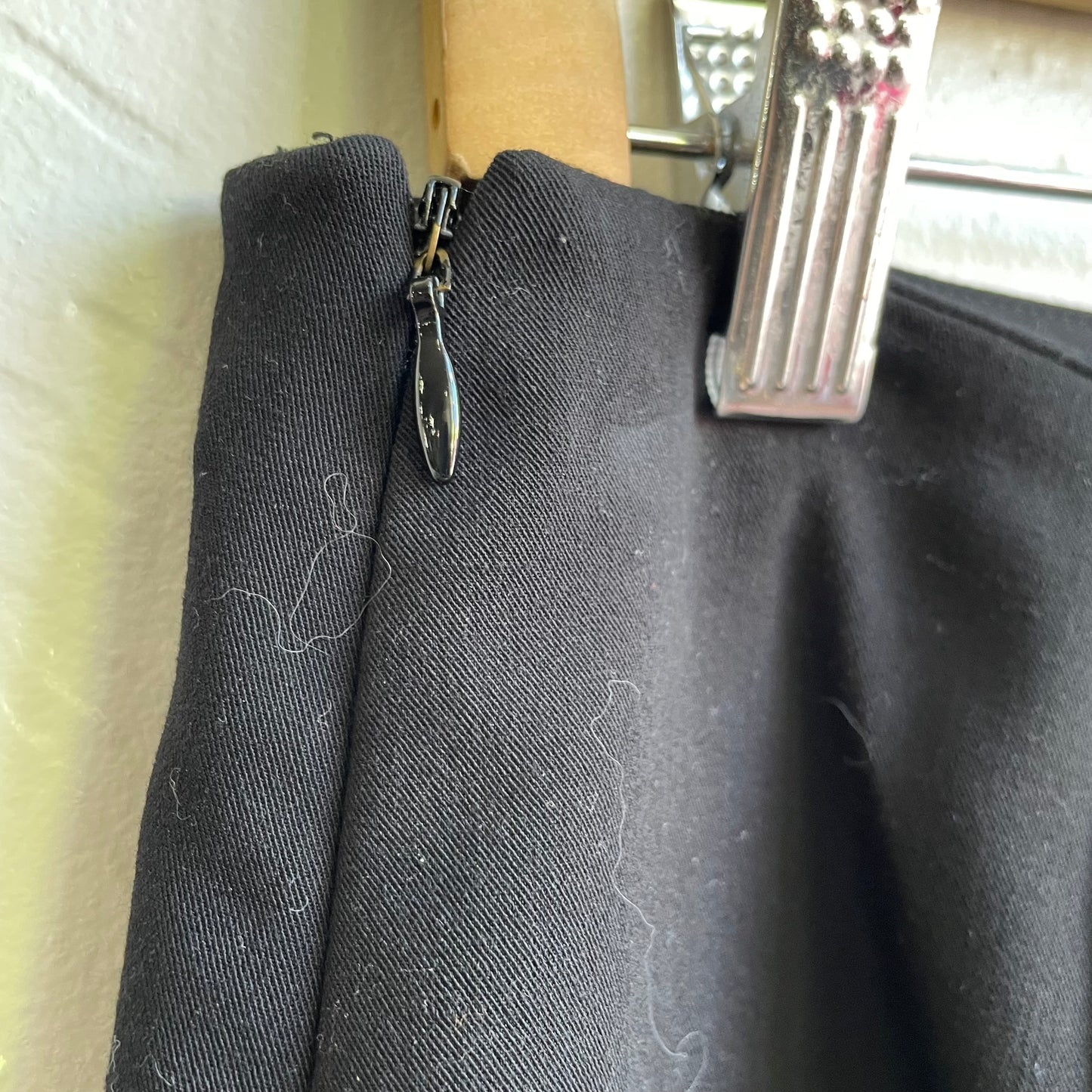Apostrophe Black Eye Lit Seude Mini Skirt With Silver Holes | Medium