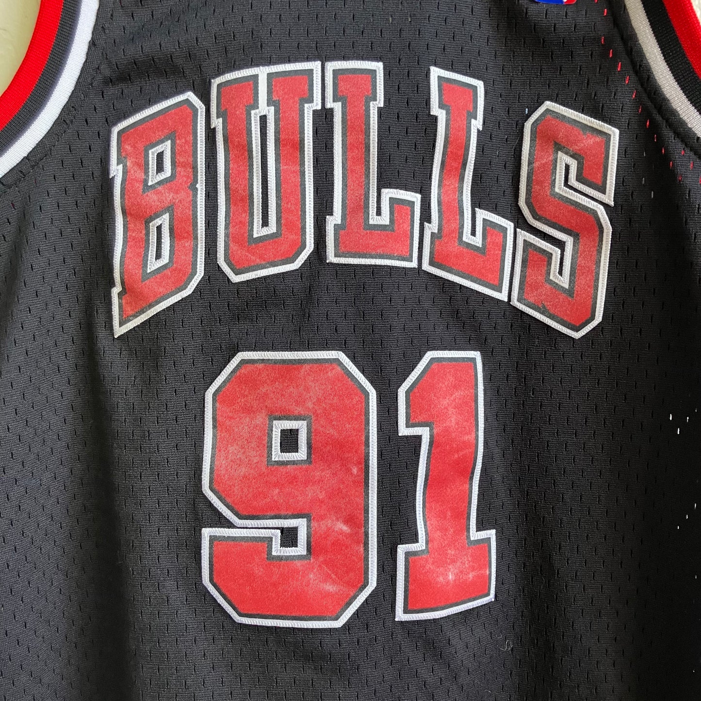 90s Chicago Bulls #91 Dennis Rodman Jersey Youth Medium
