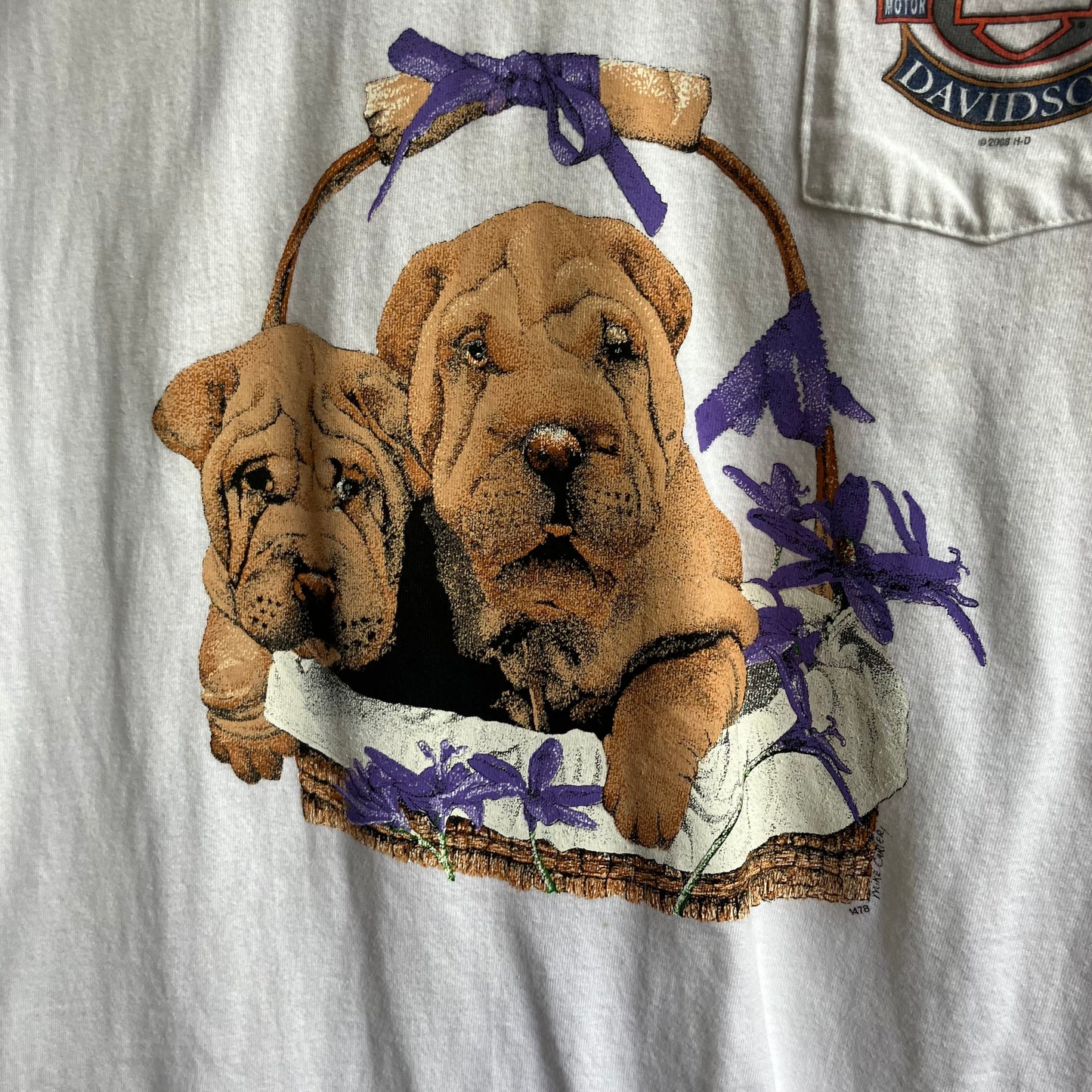 Vintage White Harley Davidson Shirt | XXL
