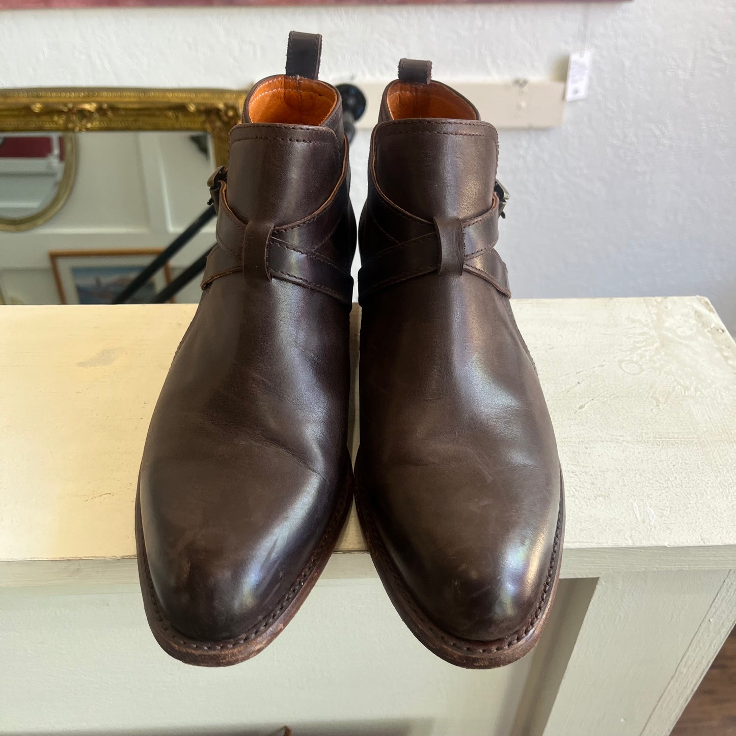 Frye Dorado Jodphur Leather Booties in Chocolate | 9M