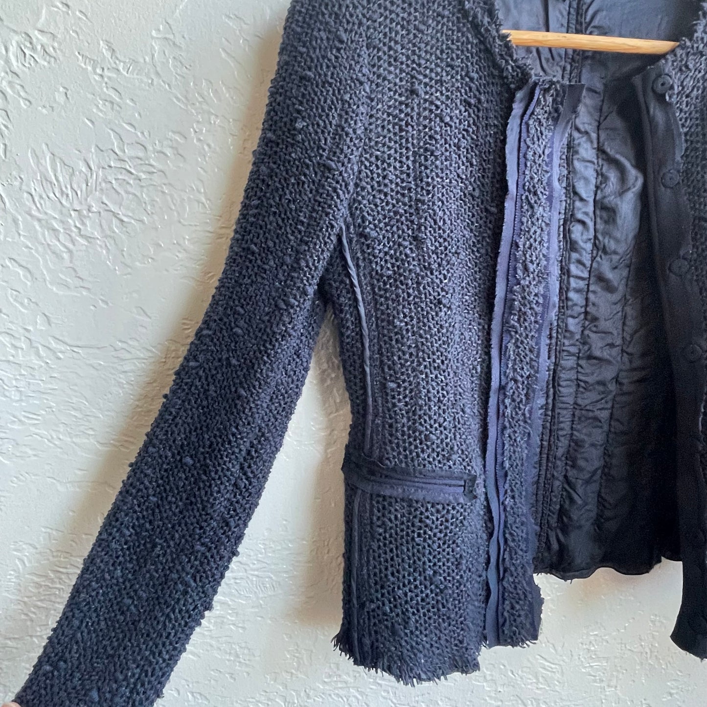 Prada Tweed Knit Blazer | Size 38/Petite medium