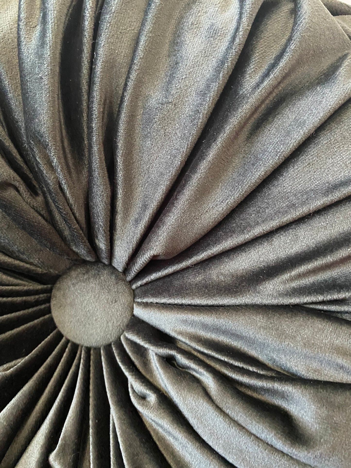 13” Black Velvet Throw Pillows Set of 2