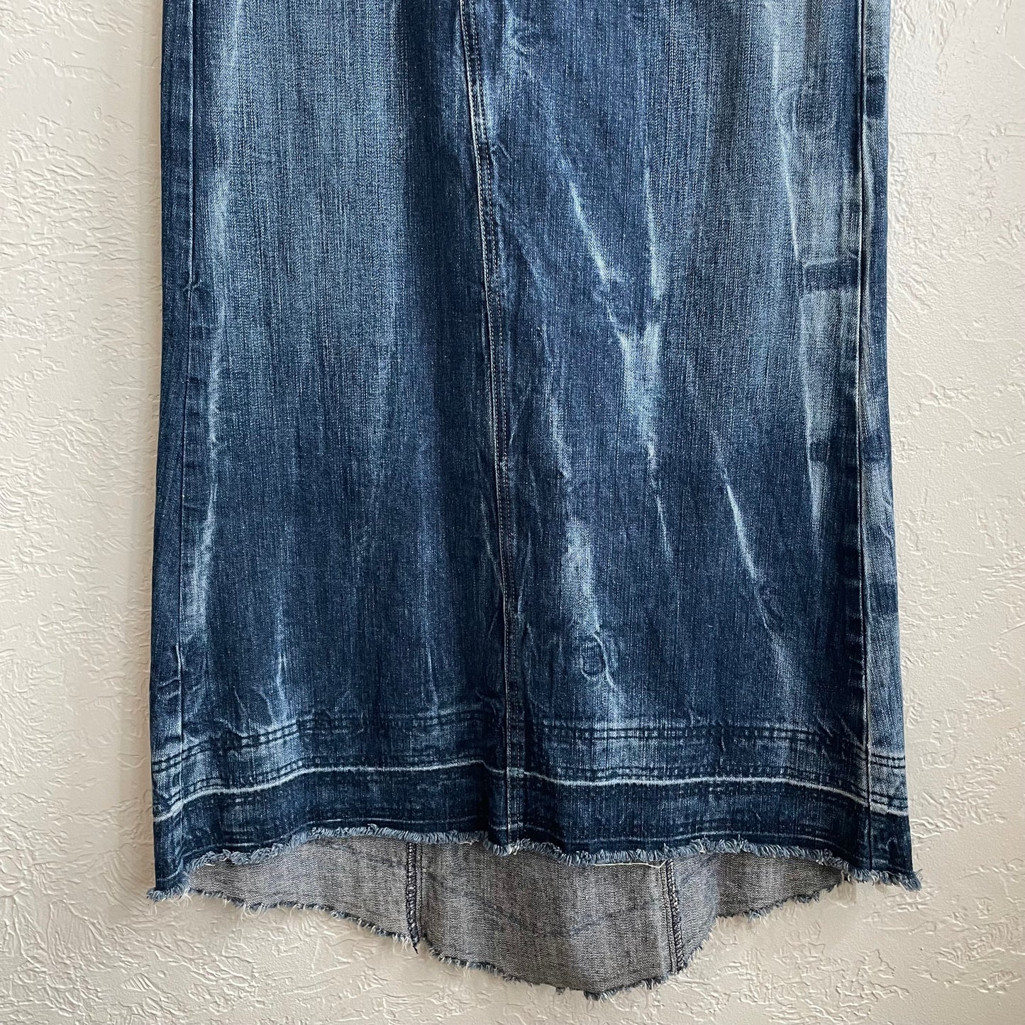 1990s Guess Denim Midi Skirt | Size 29/8