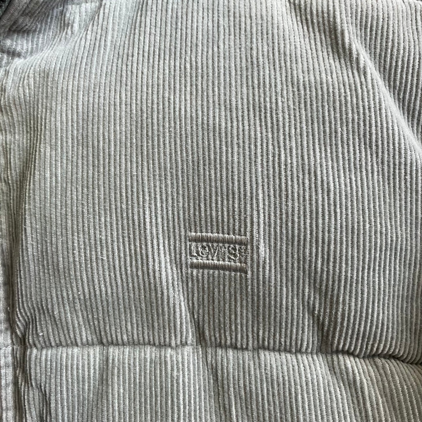 Levi’s Mint Green Corduroy Puffer Jacket Small