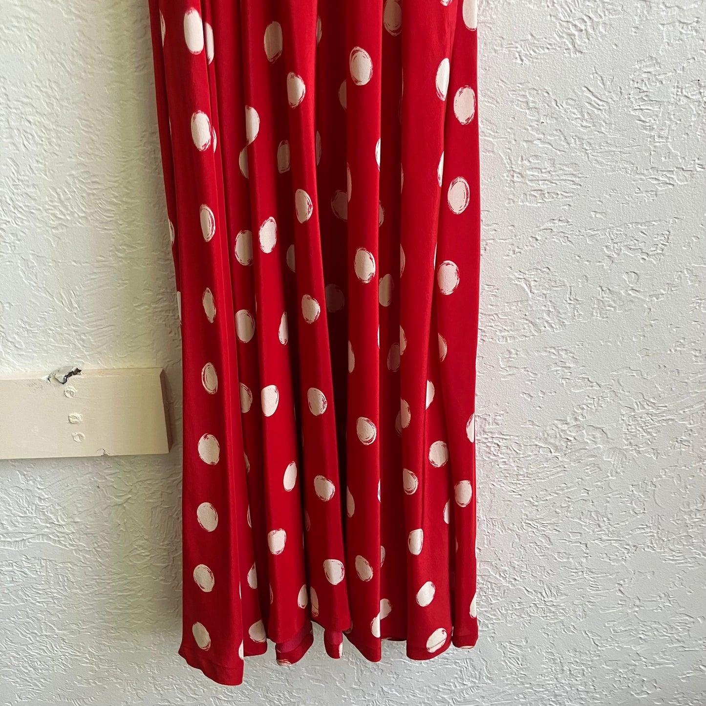 Red Design Maxi Dress | Medium