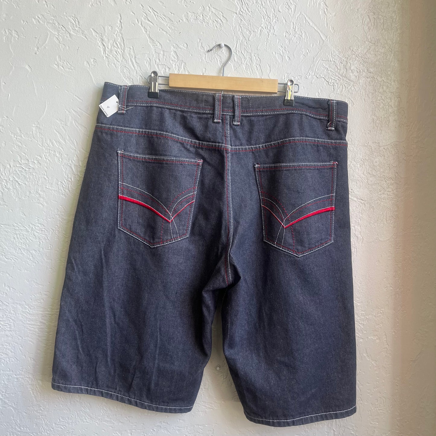 Blac Lacque Grey & Red stitching Jorts Shorts | 34