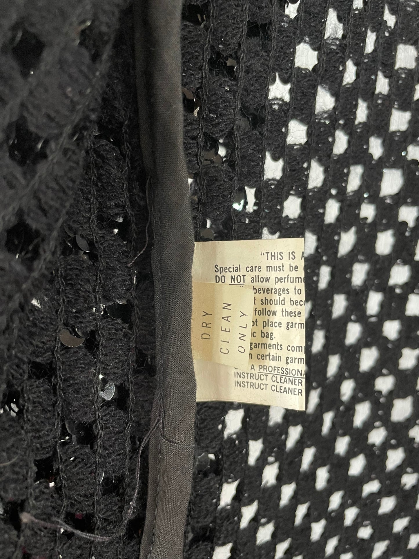 1990’s Black Sequin Knit Cardigan