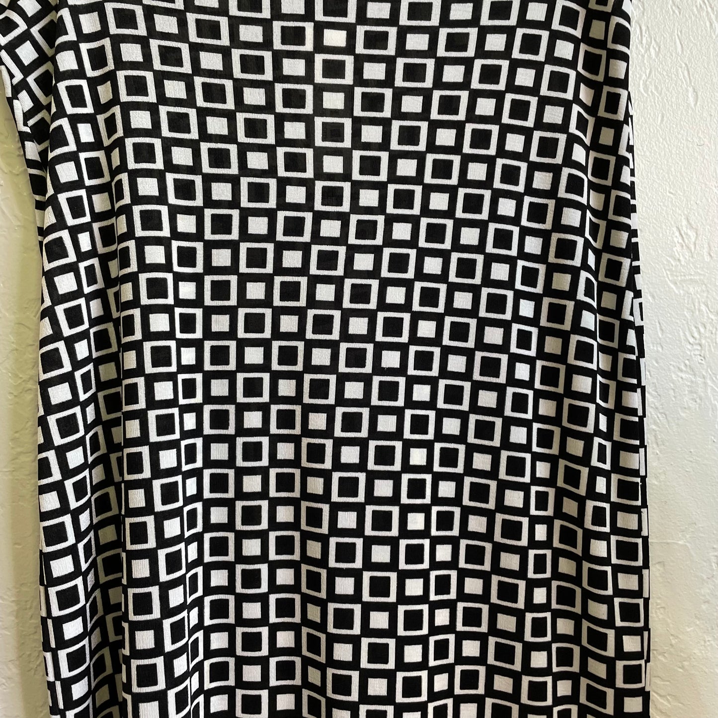 Y2K Black and White Geometric Skirt | Medium