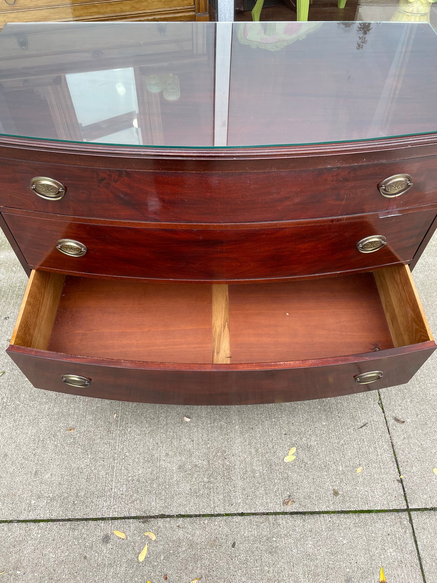 Mahogany 3 Drawer Buffet 1960s by Johnson of Grand Rapids
