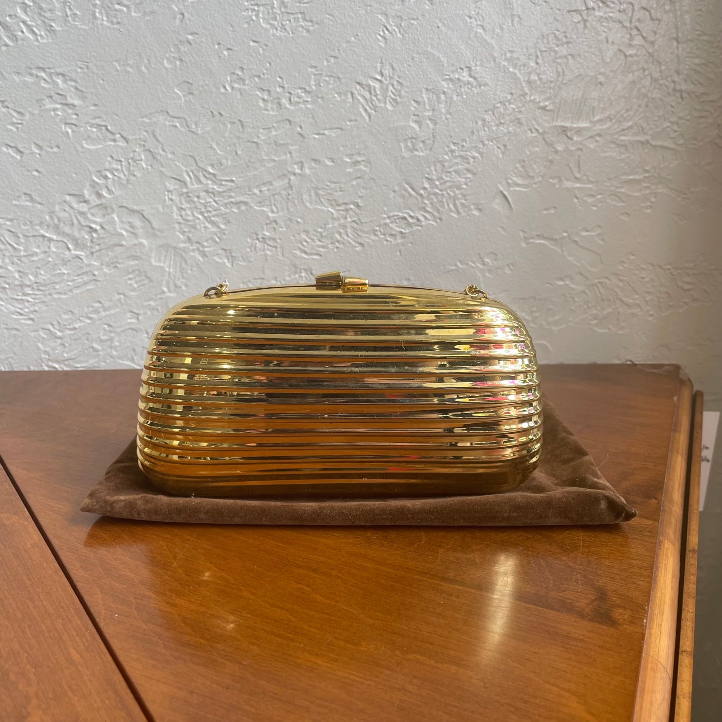 90’s Metal Gold Clutch
