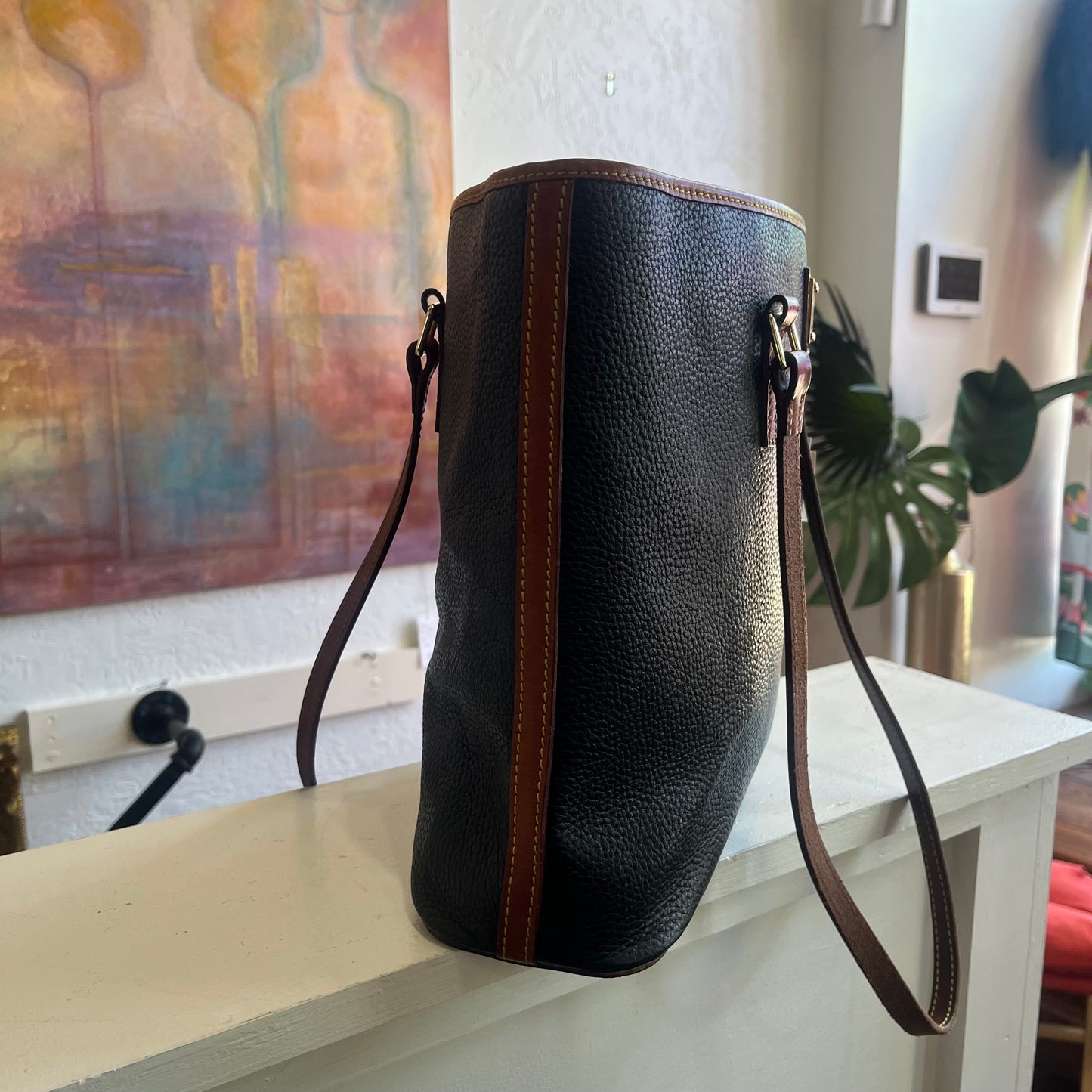 Dooney & Burke Black Pebble Shoulder Bag