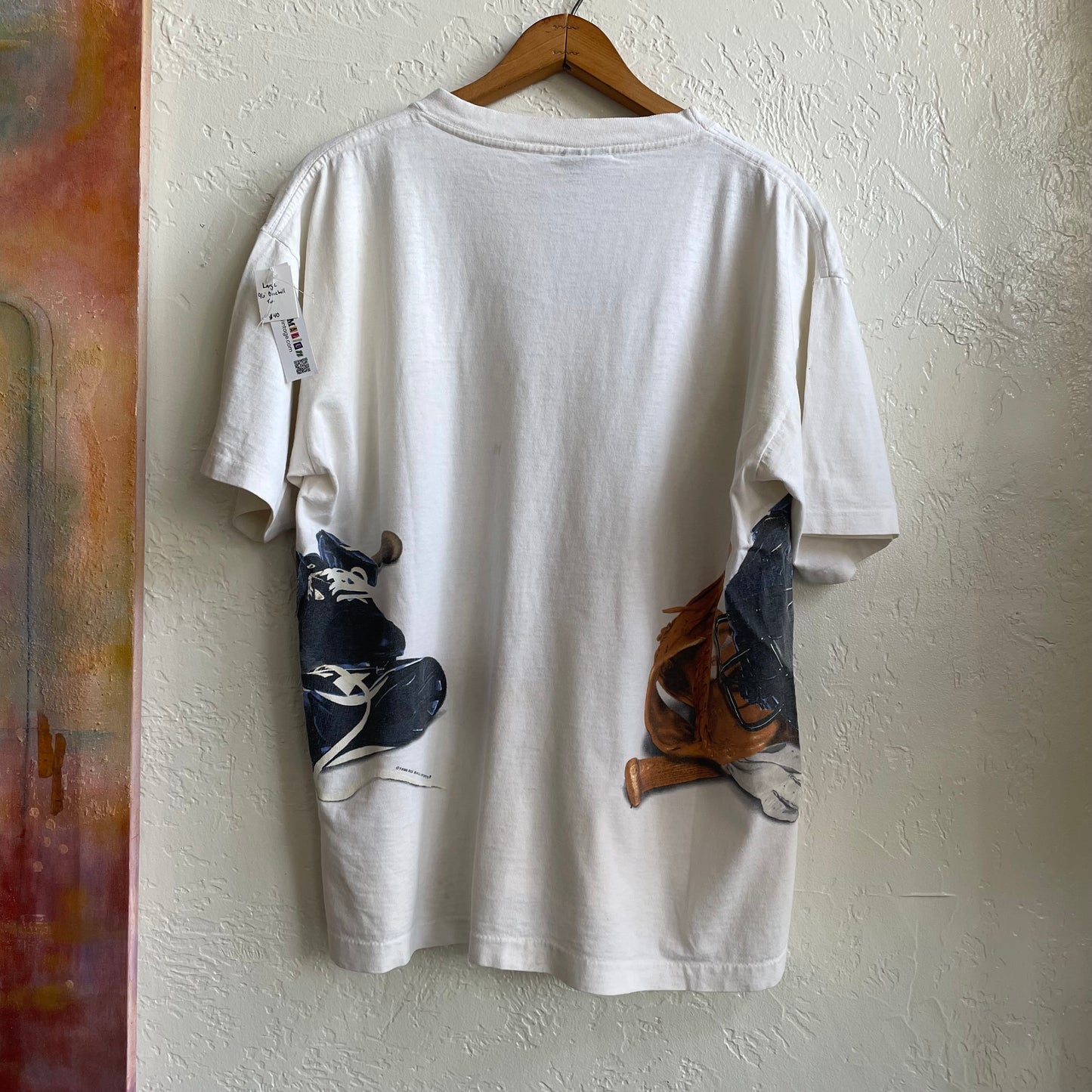 "Baseball is Life" Wraparound Single Stitch T-Shirt 1996 | Size Large
