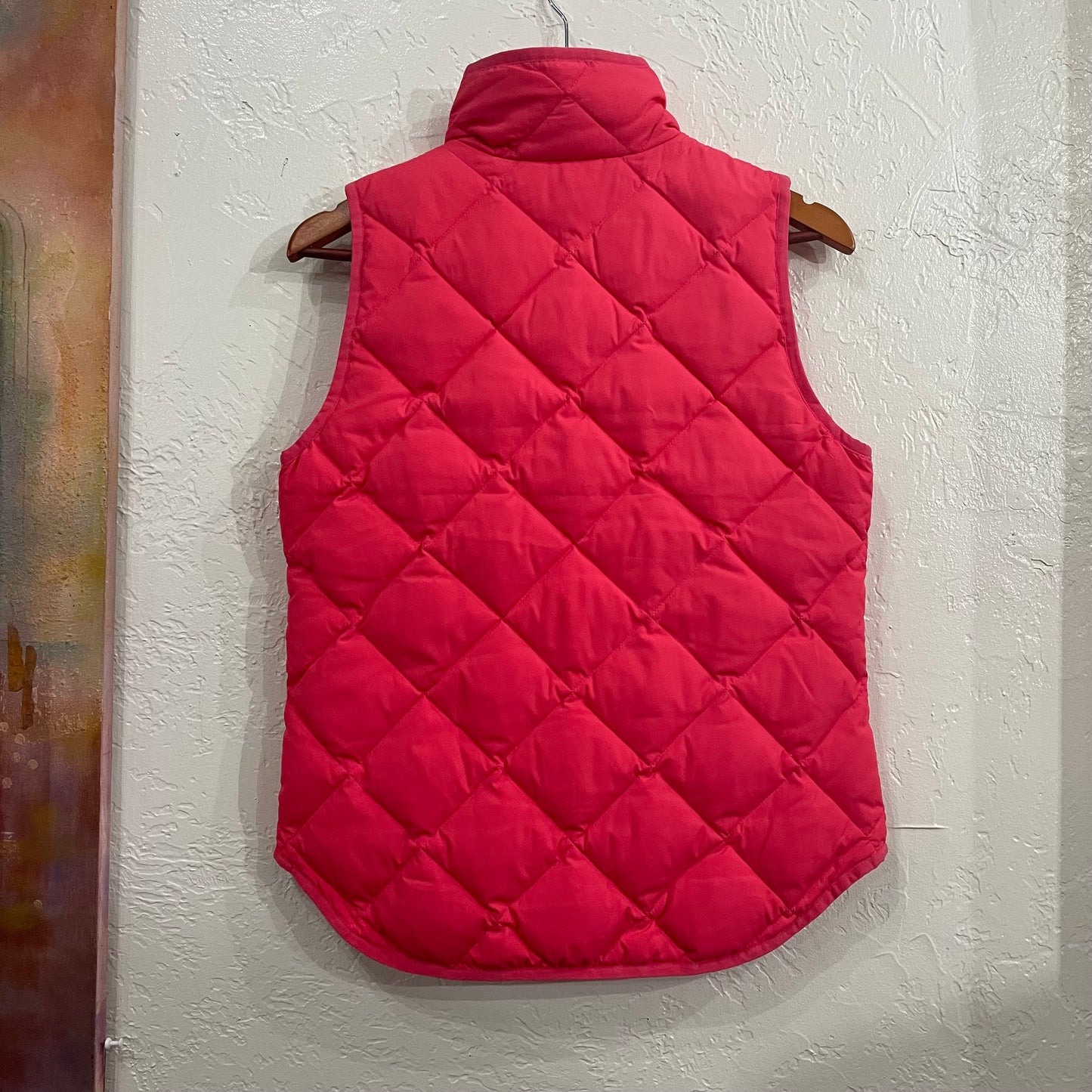 J. Crew Pink Puffer Vest | xsmall