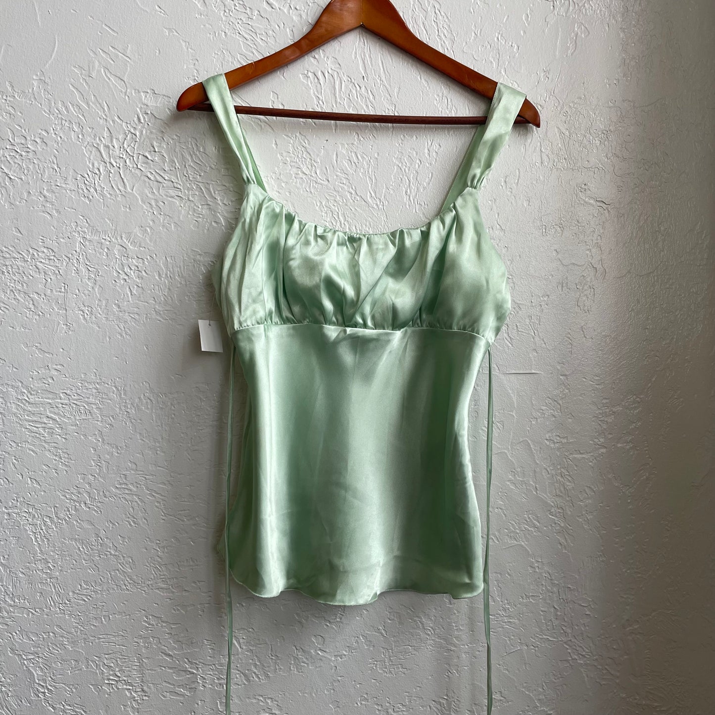 Y2K Satin Green Cami