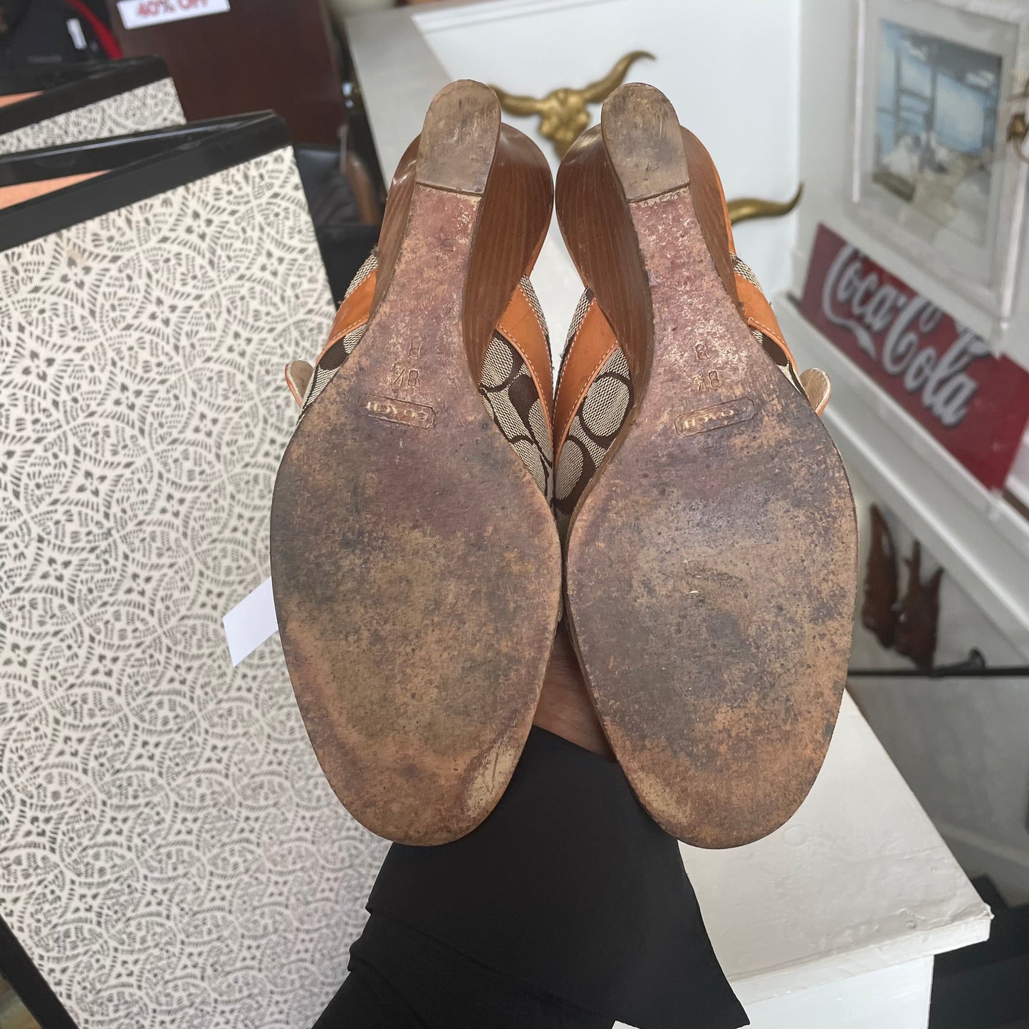 Coach Logo Mule Clogs Y2K | Sizs 8.5