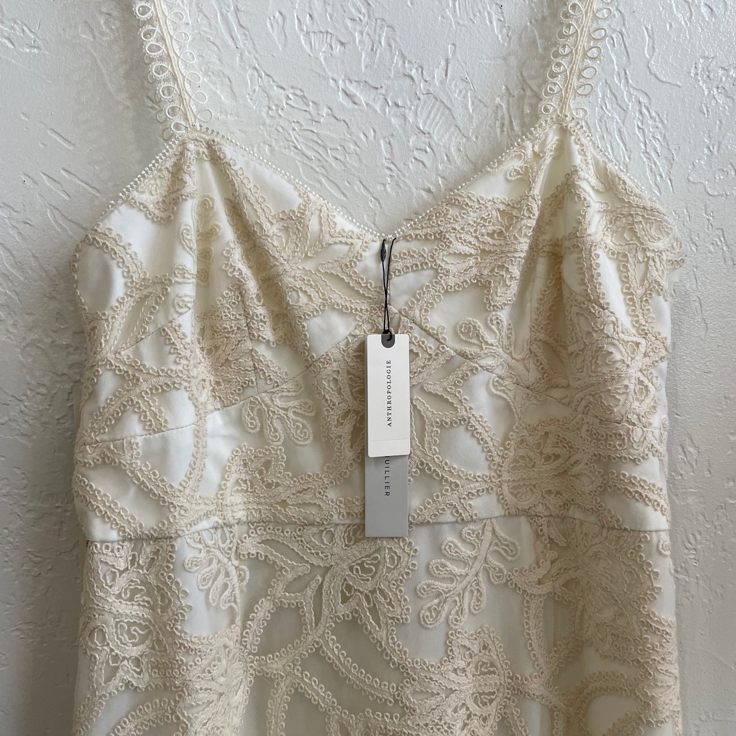 Anthropologie Monique Lhuillier Embroidered Lace Dres NWT | 16/XL