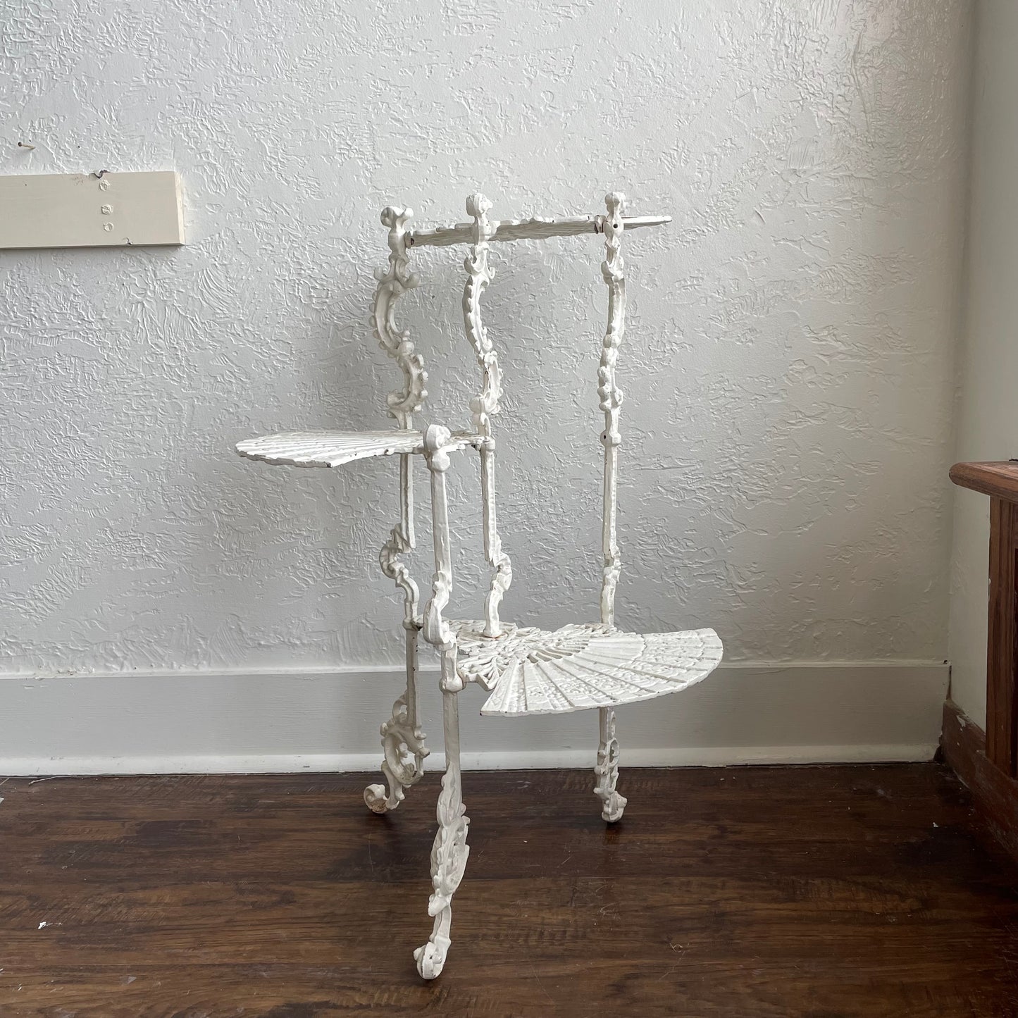 Antique Victorian Style Cast Iron 3-Tier Garden Stand