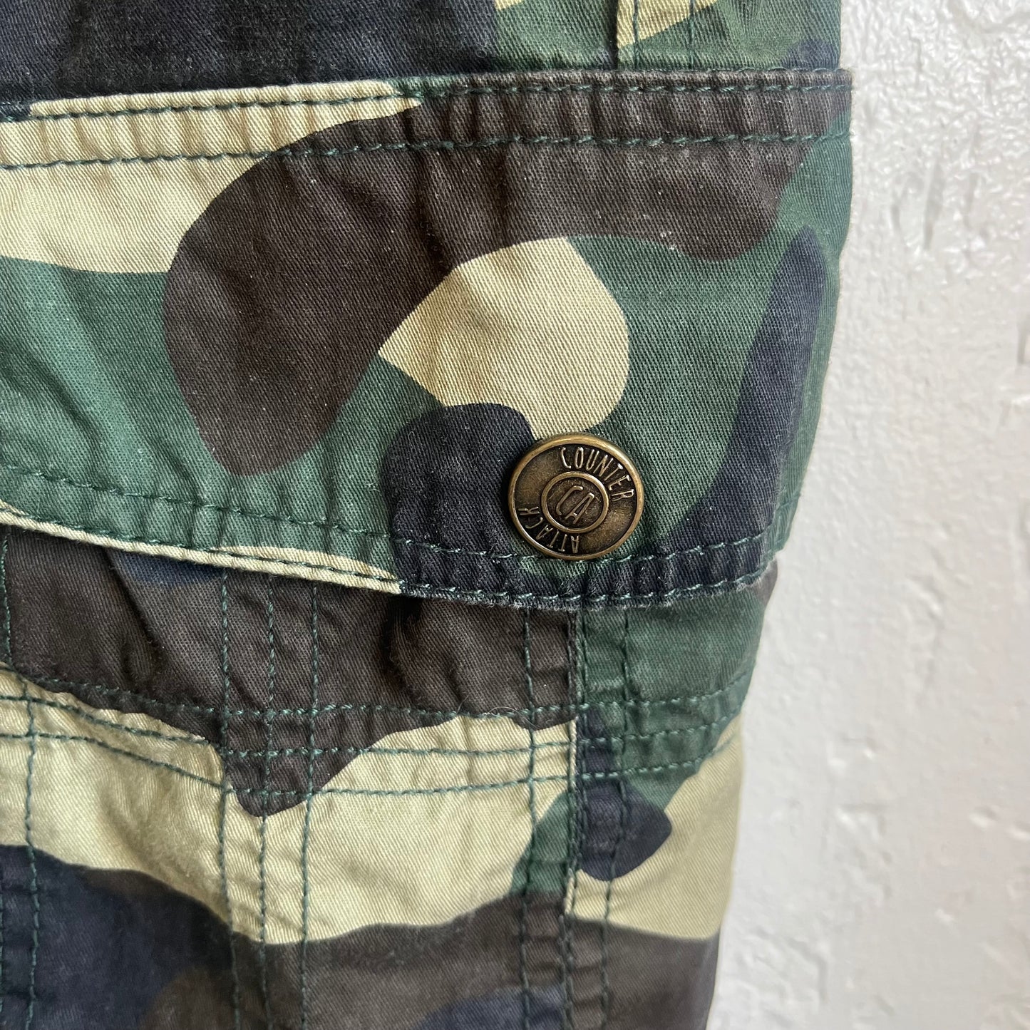 Green Camo Counterattack Jorts | 34