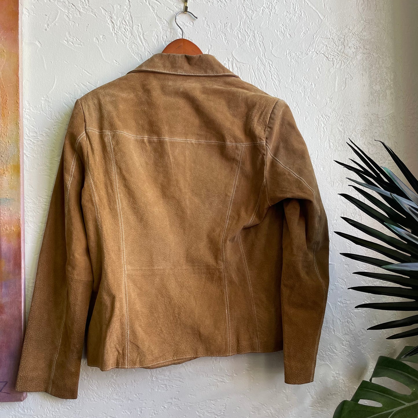 Y2K Leather Wilsons Suede Jacket | Large