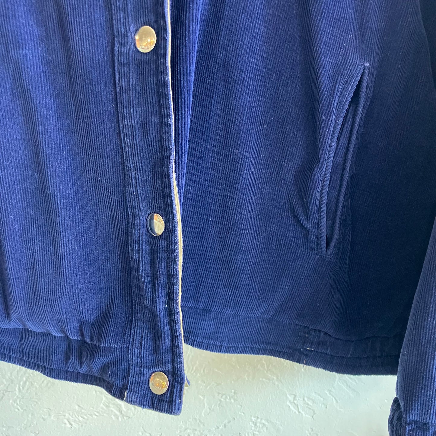 Blue Corduroy Reversible Jacket Large
