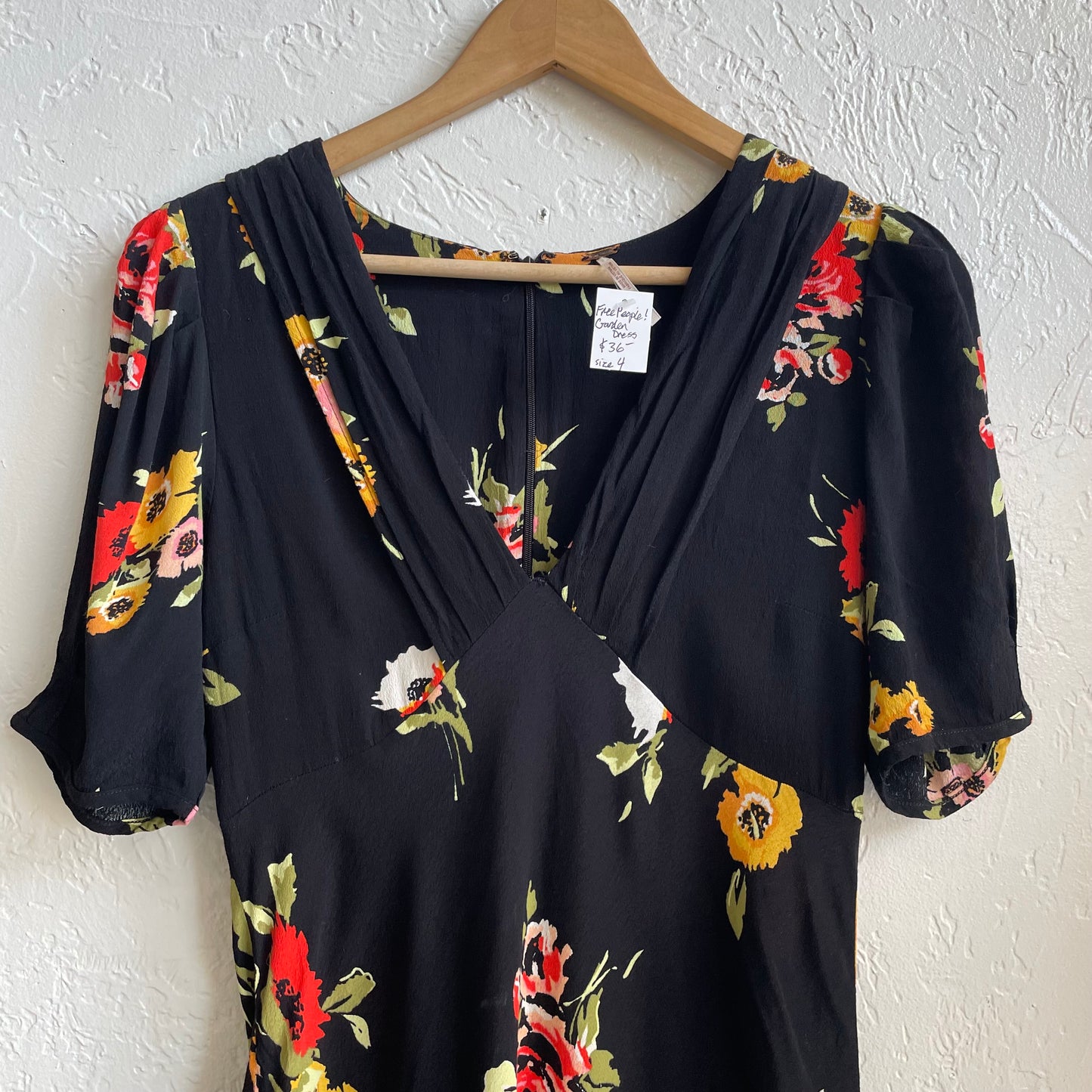 Free People Neon Garden Mini Dress | Size 4