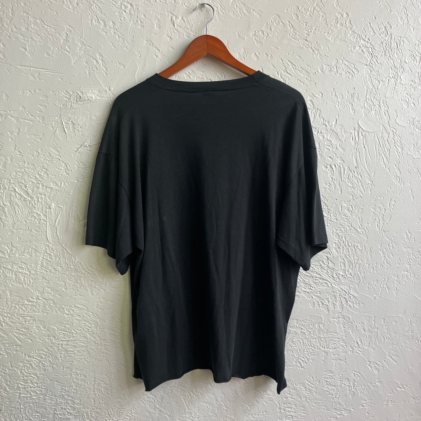 Vintage Black Cropped Bobcat Shirt | XL