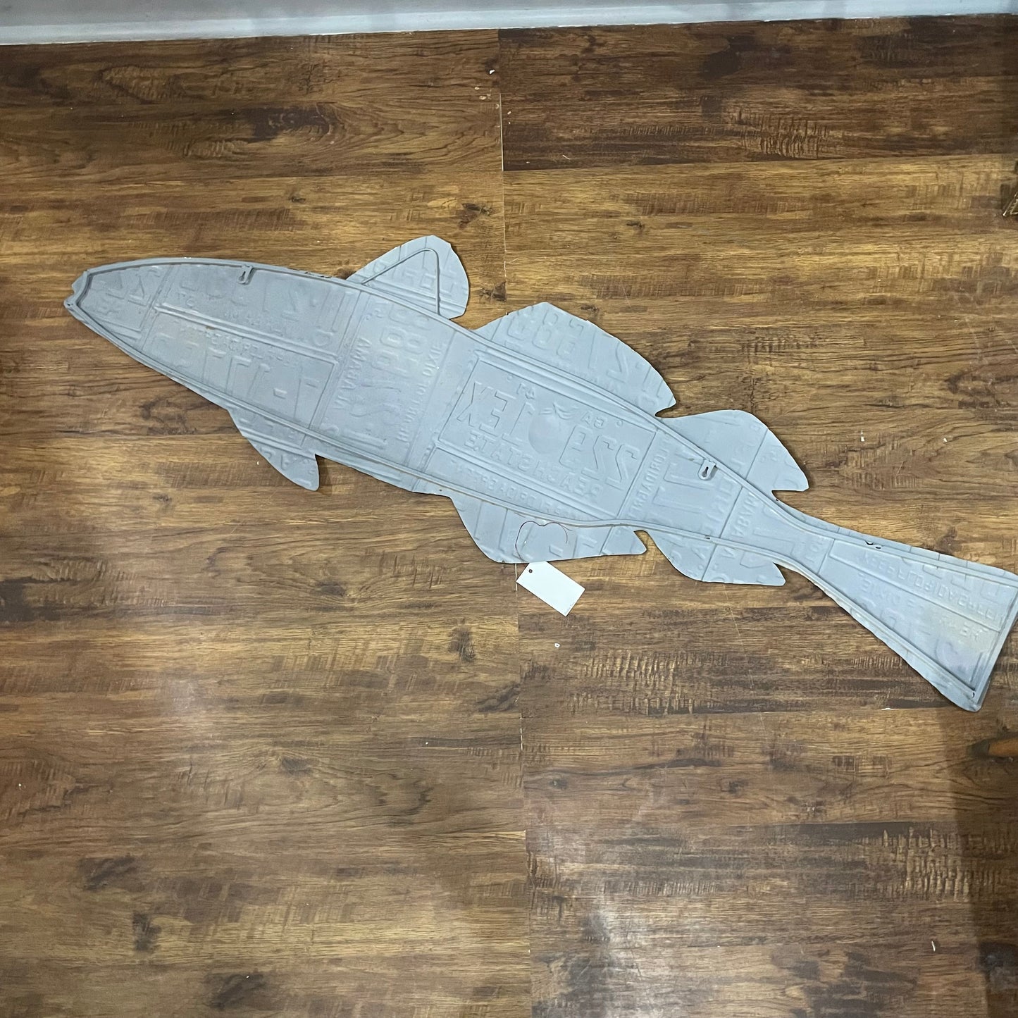 60" License Plate Fish