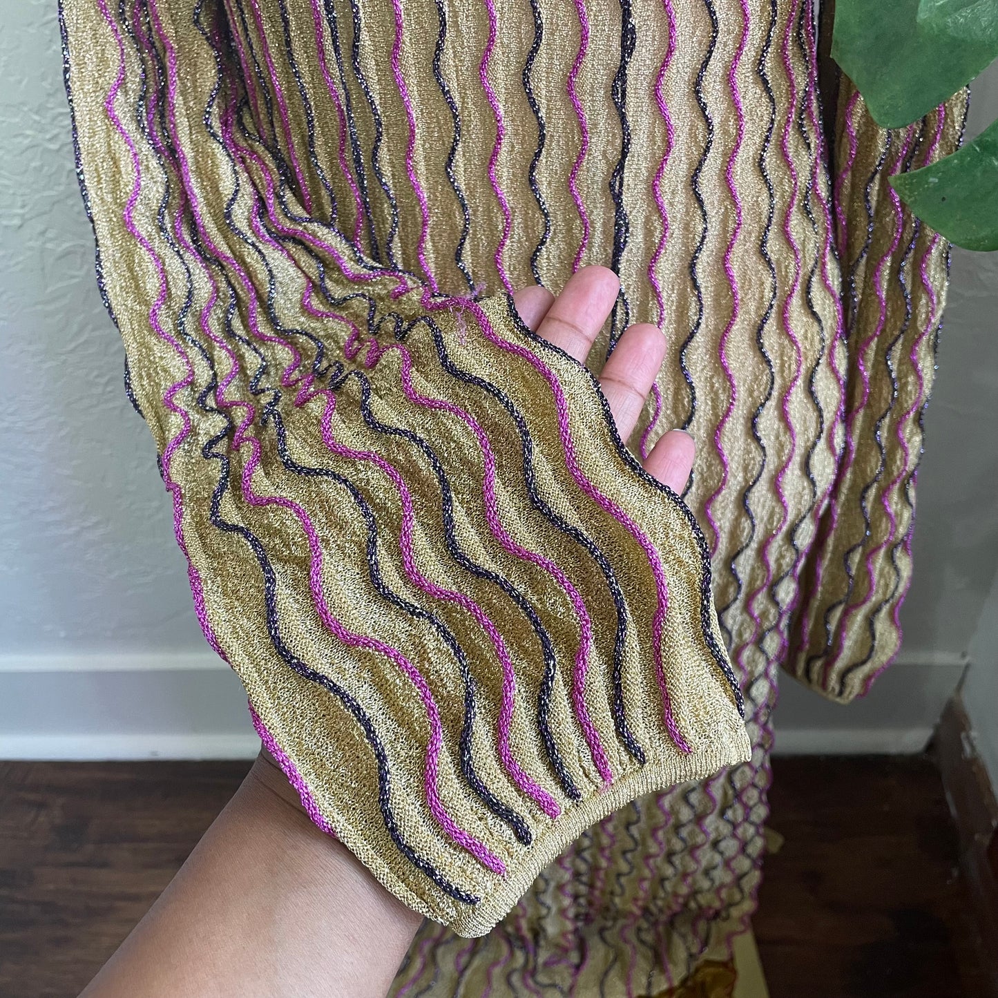 Missoni Wave-Print Knitted Maxi Dress |