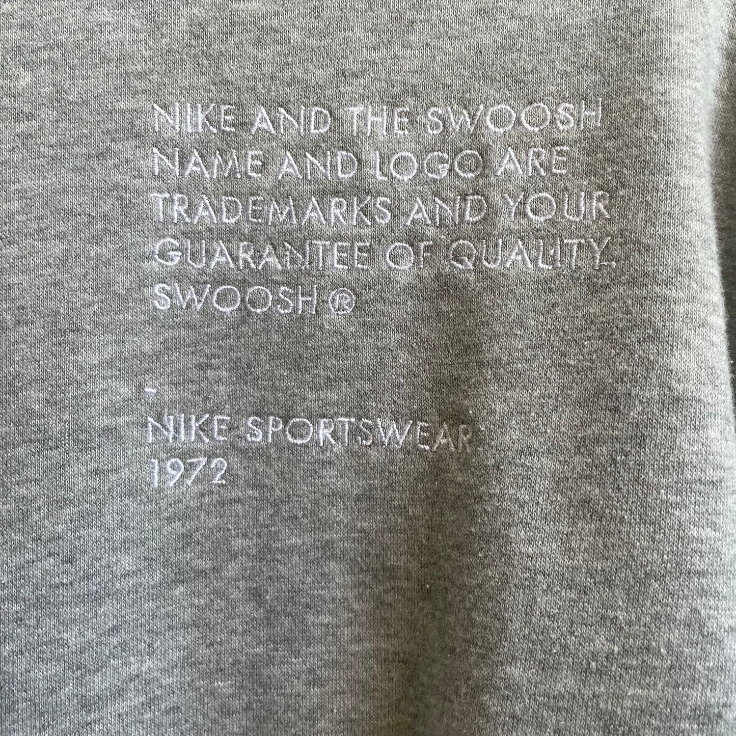 Grey Nike Crew Neck Sweatshirt | X Large