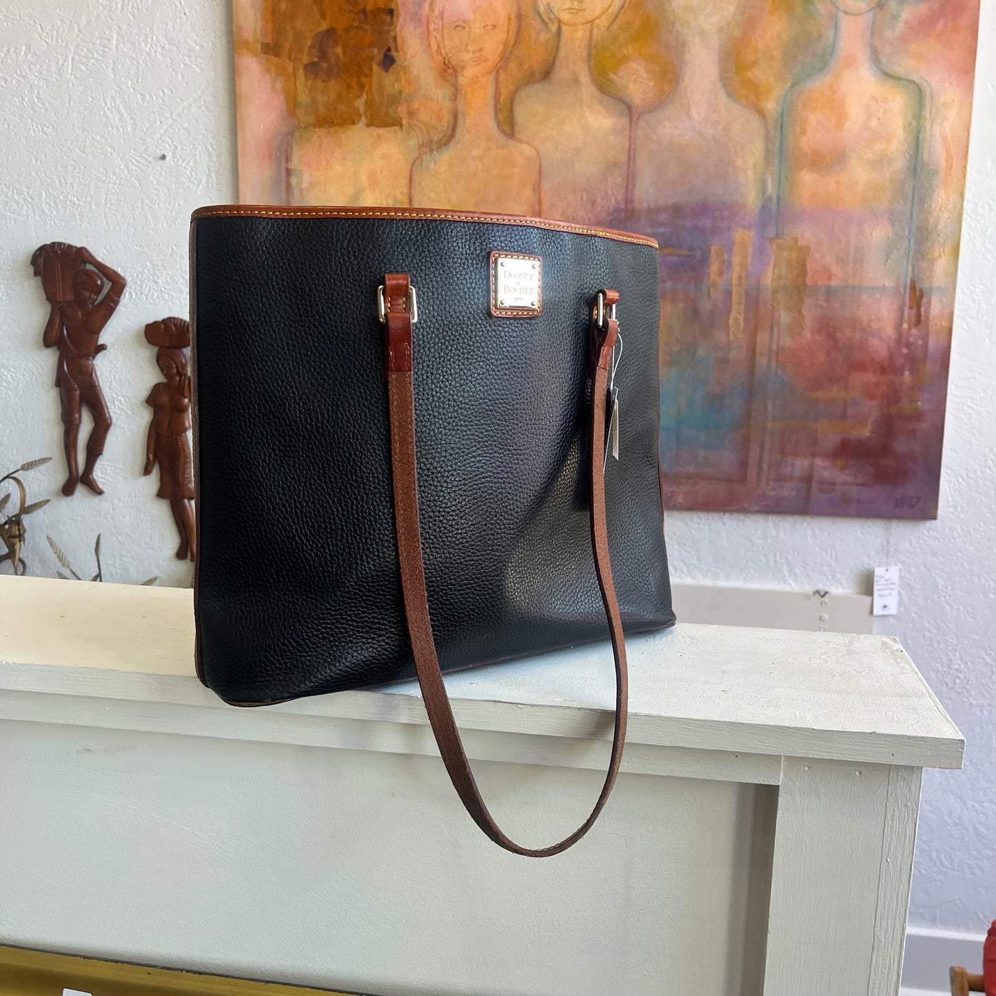 Dooney & Burke Black Pebble Shoulder Bag
