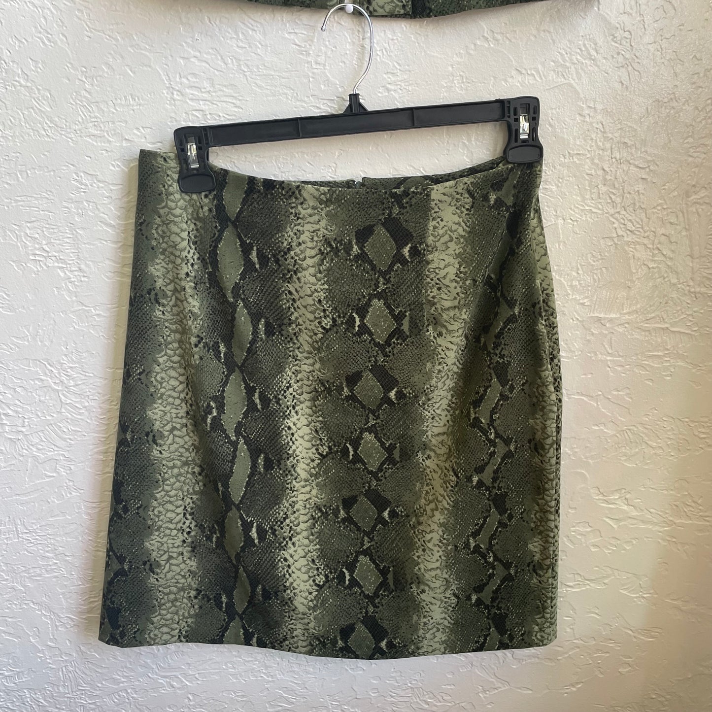 90's Snake Skin 2 Peice Skirt Set | Large