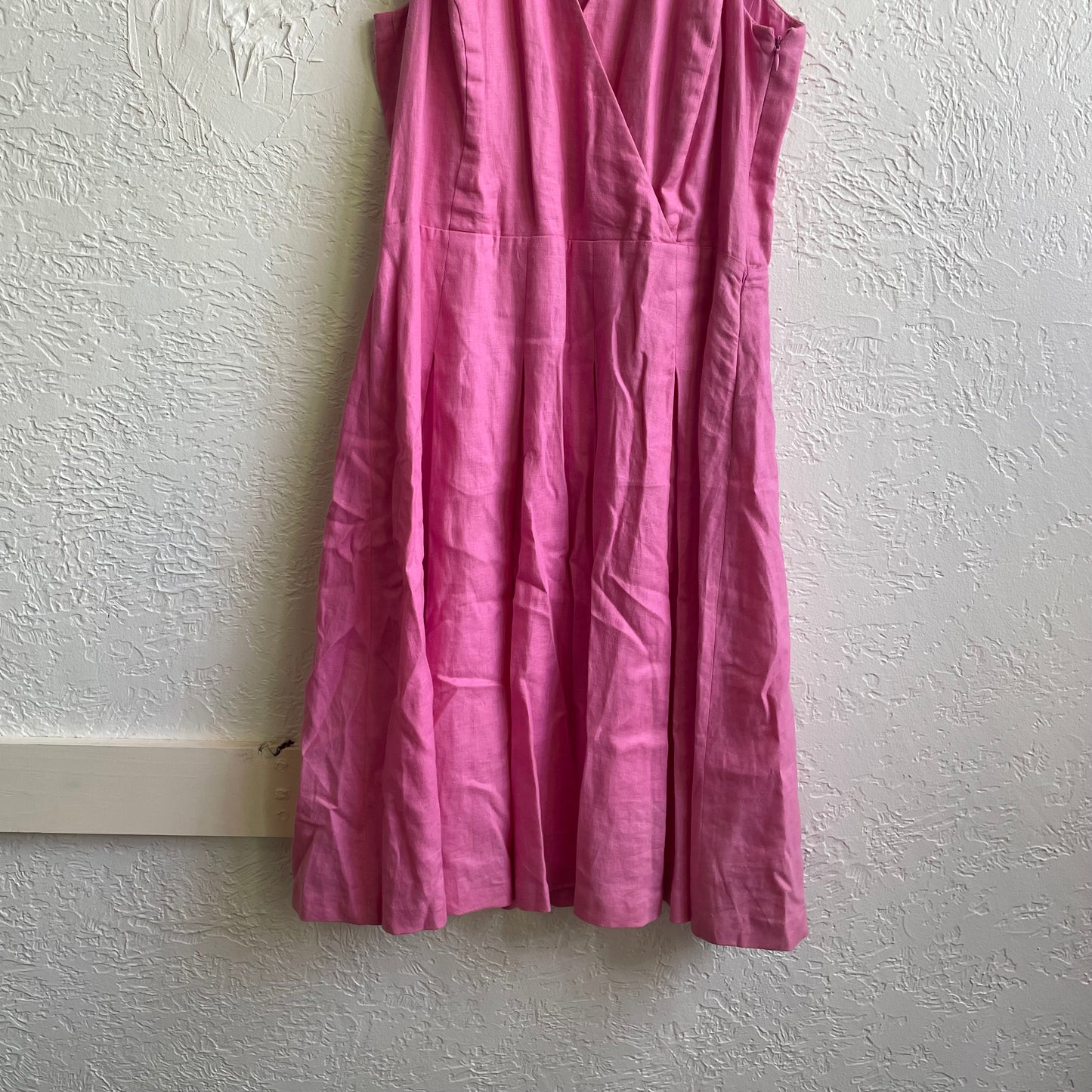 Pink No Sleeves Ralph Lauren Midi Dress | Large