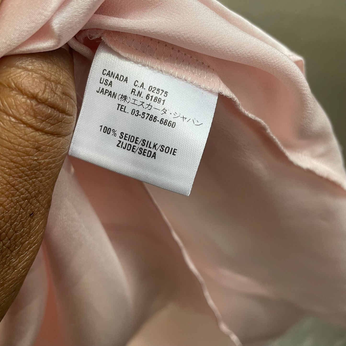 Baby Pink Escada Silk Tank Top