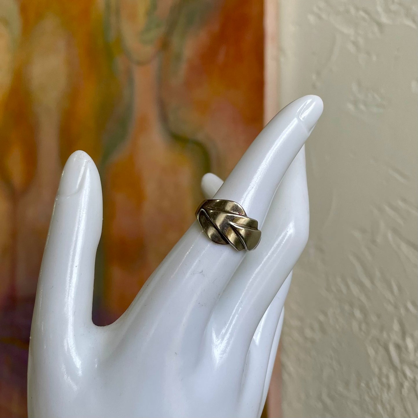 1980s Sterling Silver Ring | Size 7.5