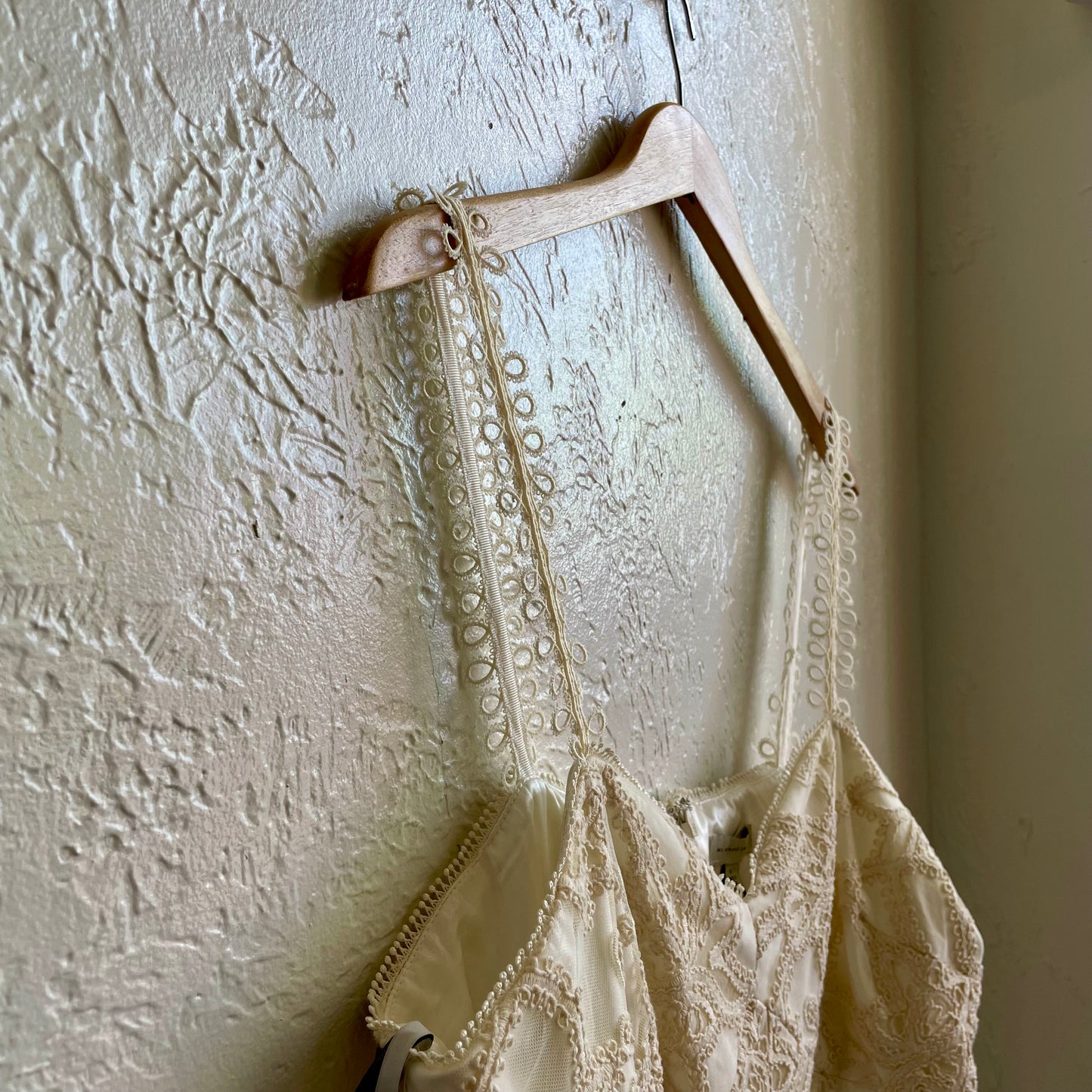 Beige Ruffle Long Dress | XL
