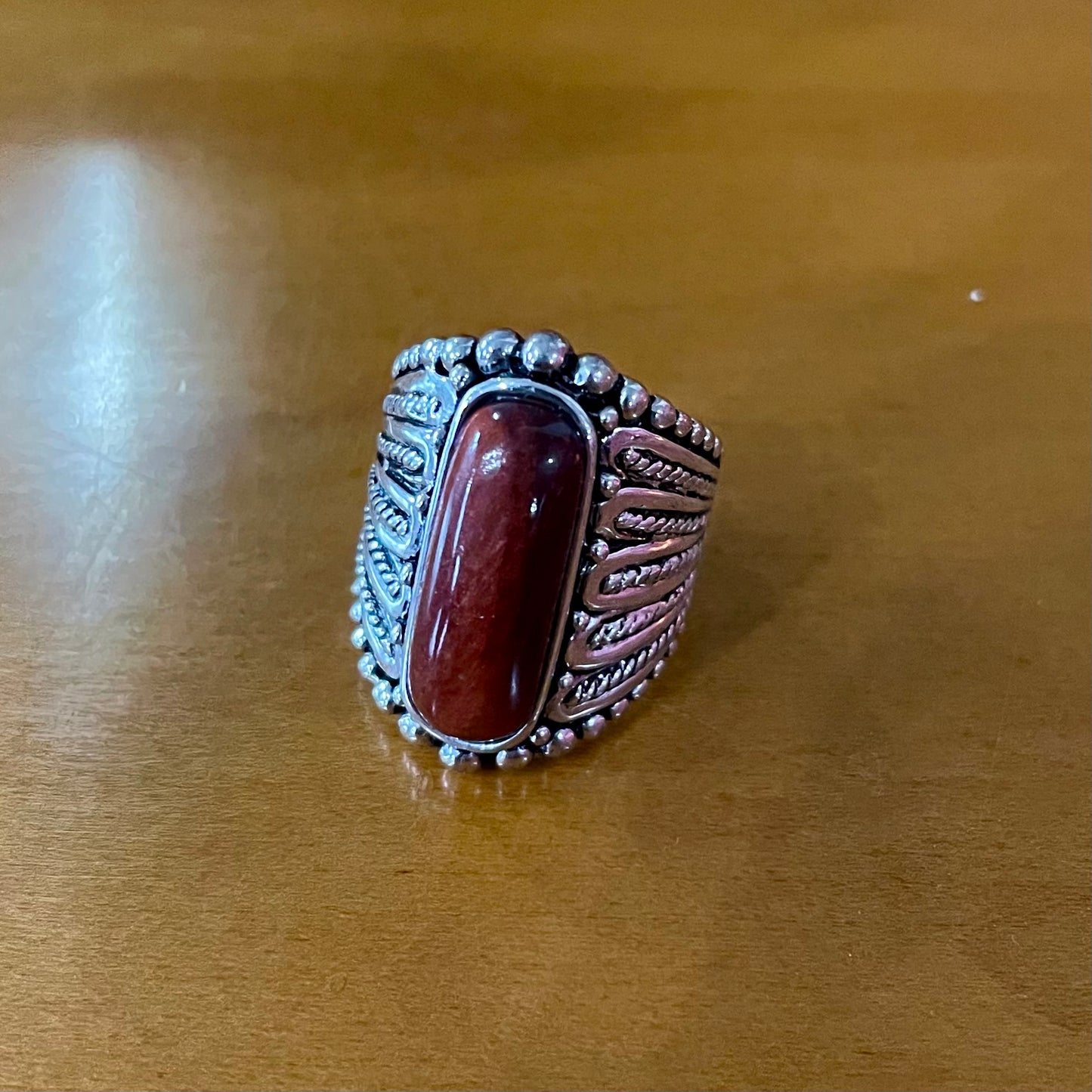 Tiger Eye Sterling Silver Ring | Size 8.5