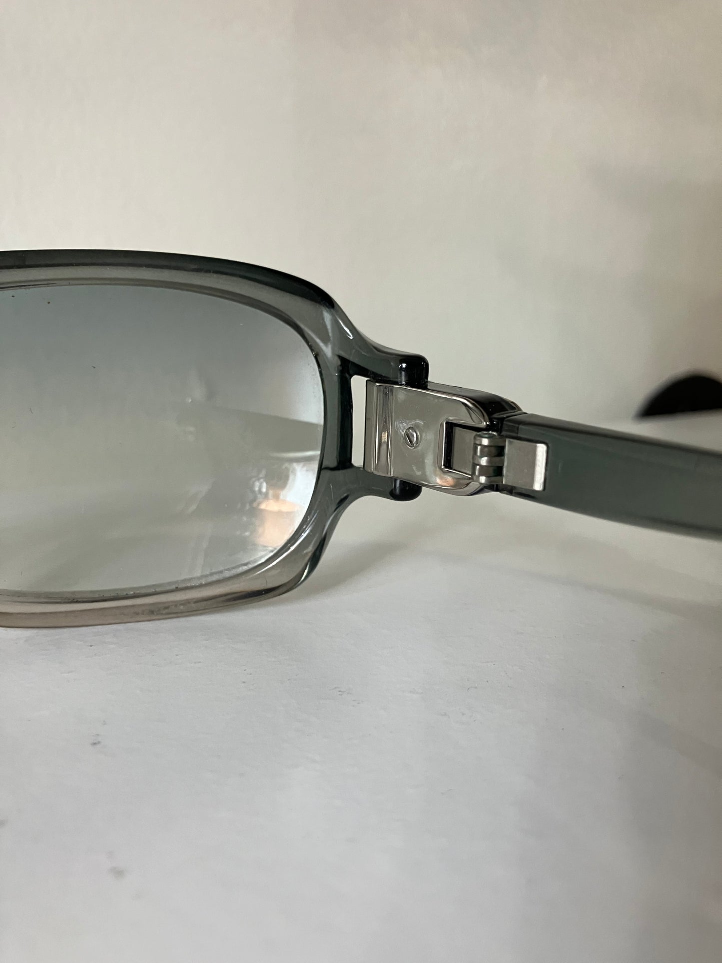 Vintage Y2K Jimmy Choo Gray Sunglasses with Case