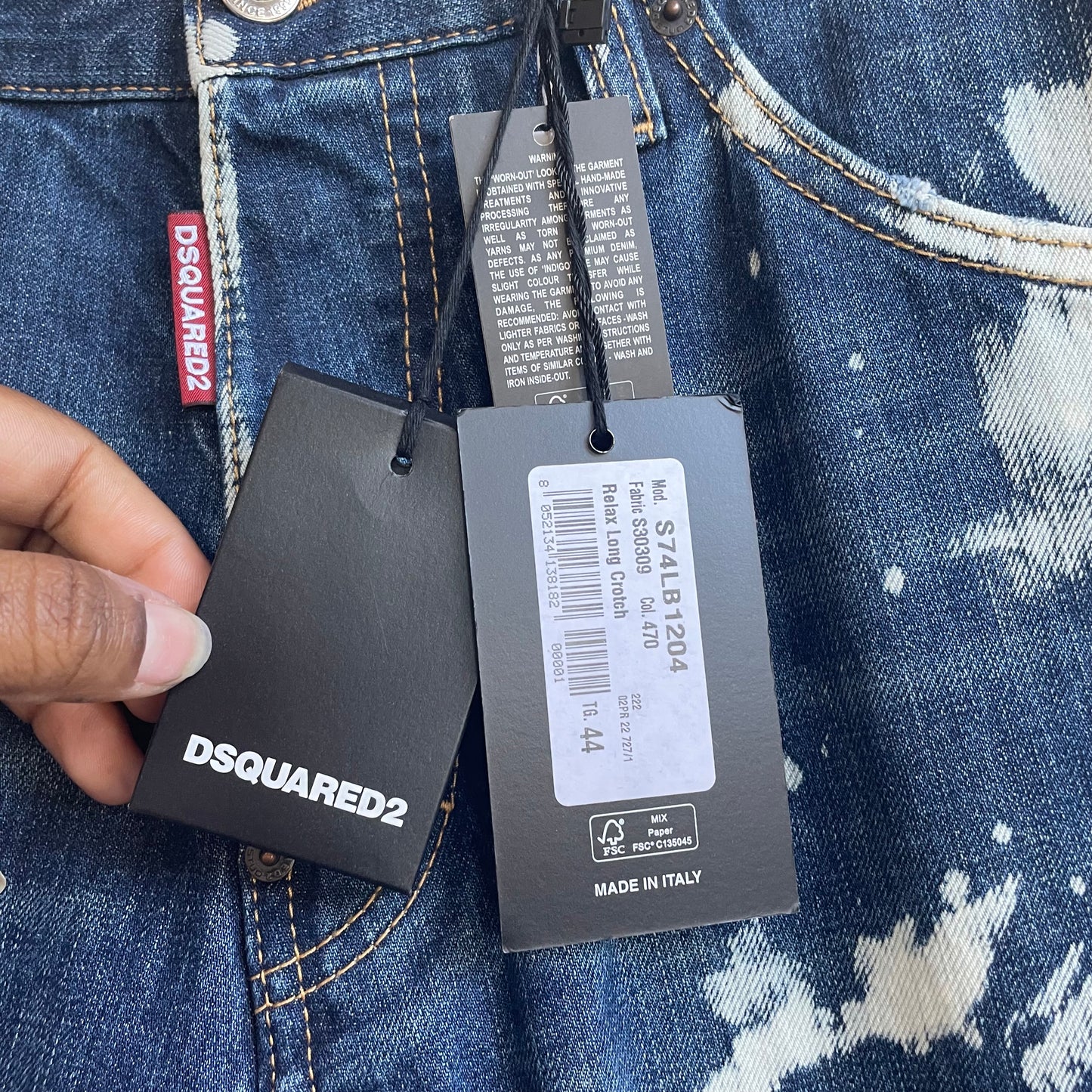 Dsquared2 Relax Long Crotch NWT | Size 44/30 x 28