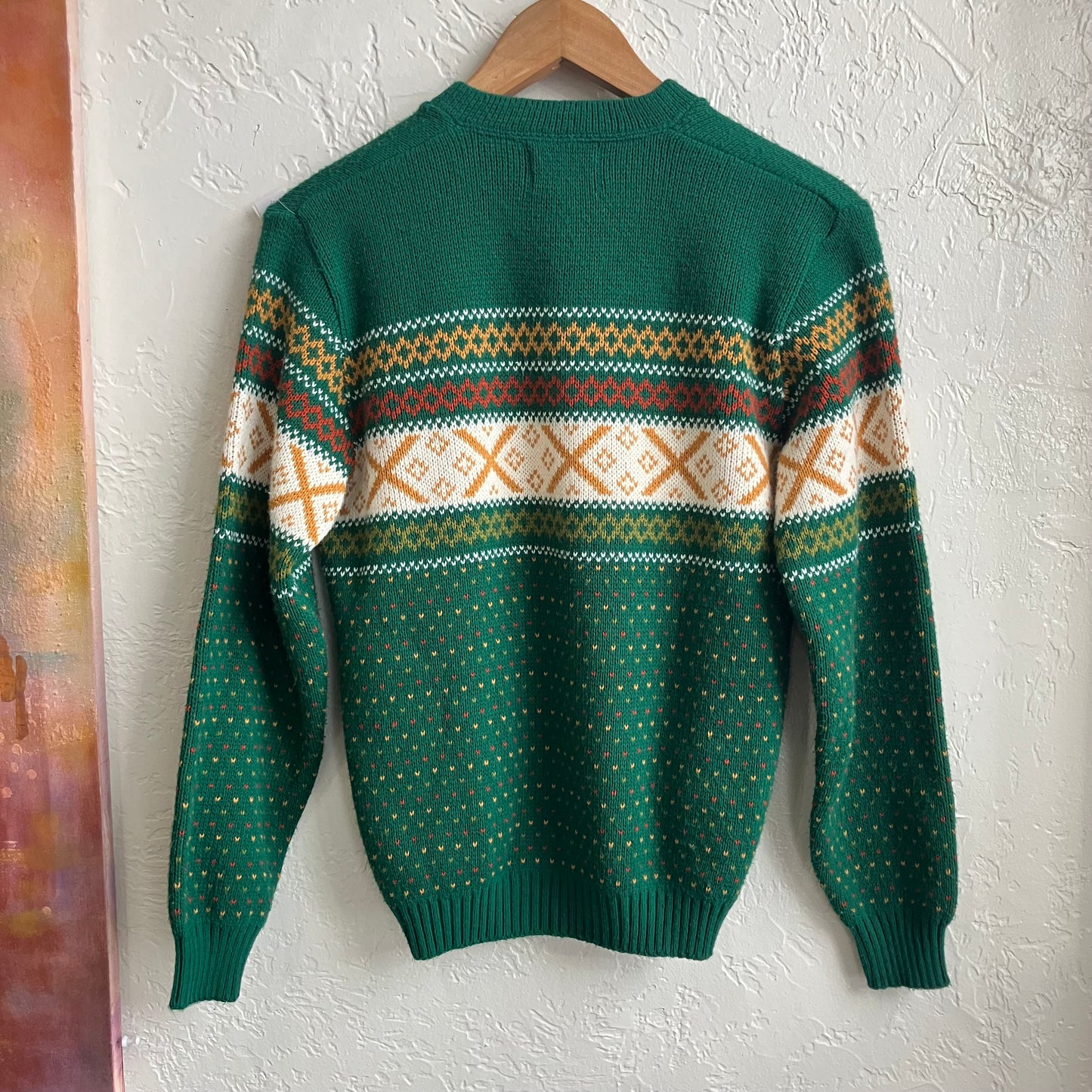 Woolrich Green Knit Cardigan Sweater | Medium-Small