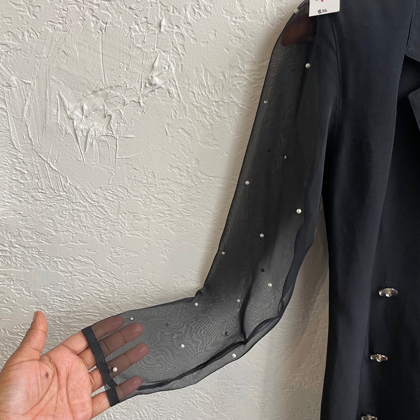 Sheer Sleeve Blazer 1990s Rampage | Small/5