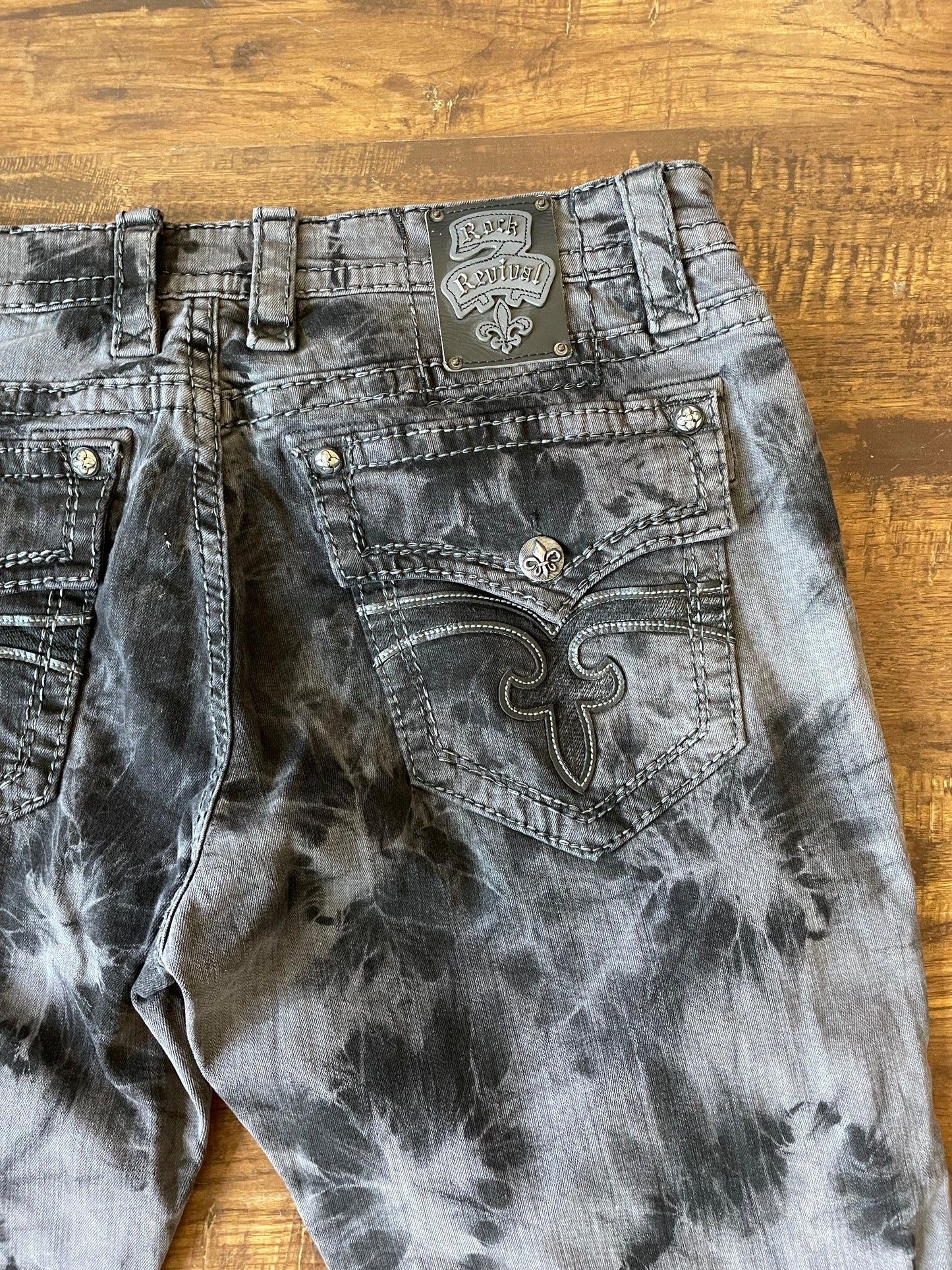 Y2K Rock Revival Tye Dye Jeans 40 x 32