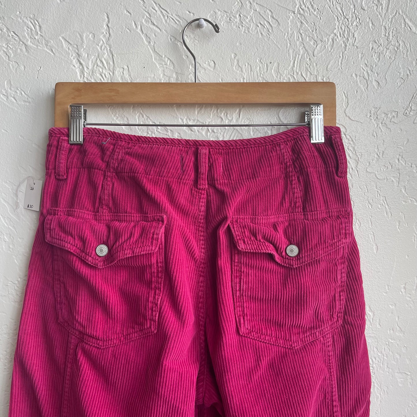 Free People Wide Leg Corduroy Pants | Size 28