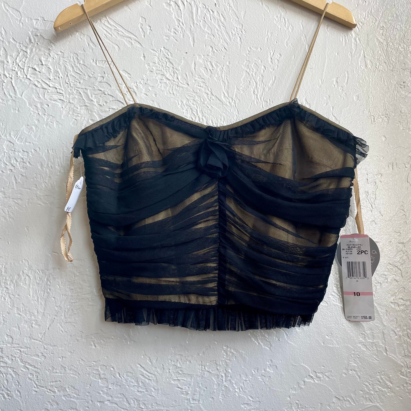 Nine West Cropped Corset Top NWT | Size 10